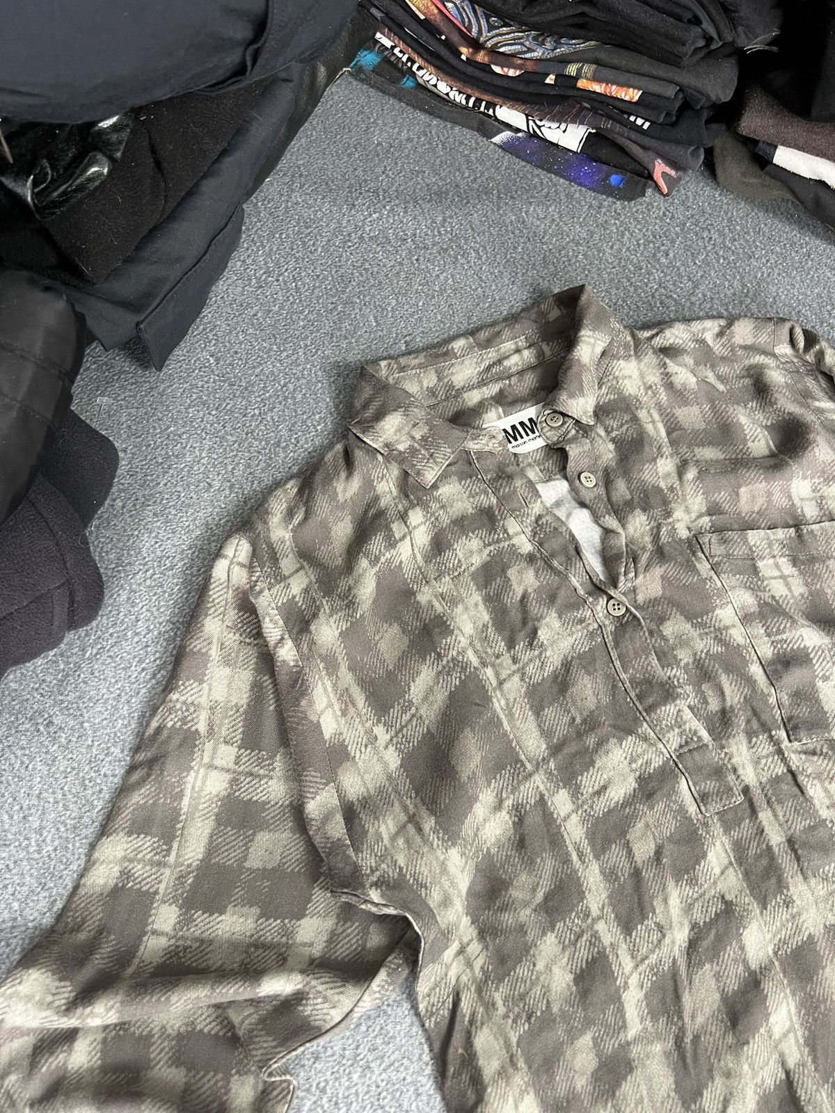 Maison Margiela MM6 asymmetrical check shirt Size M / US 6-8 / IT 42-44 - 2 Thumbnail