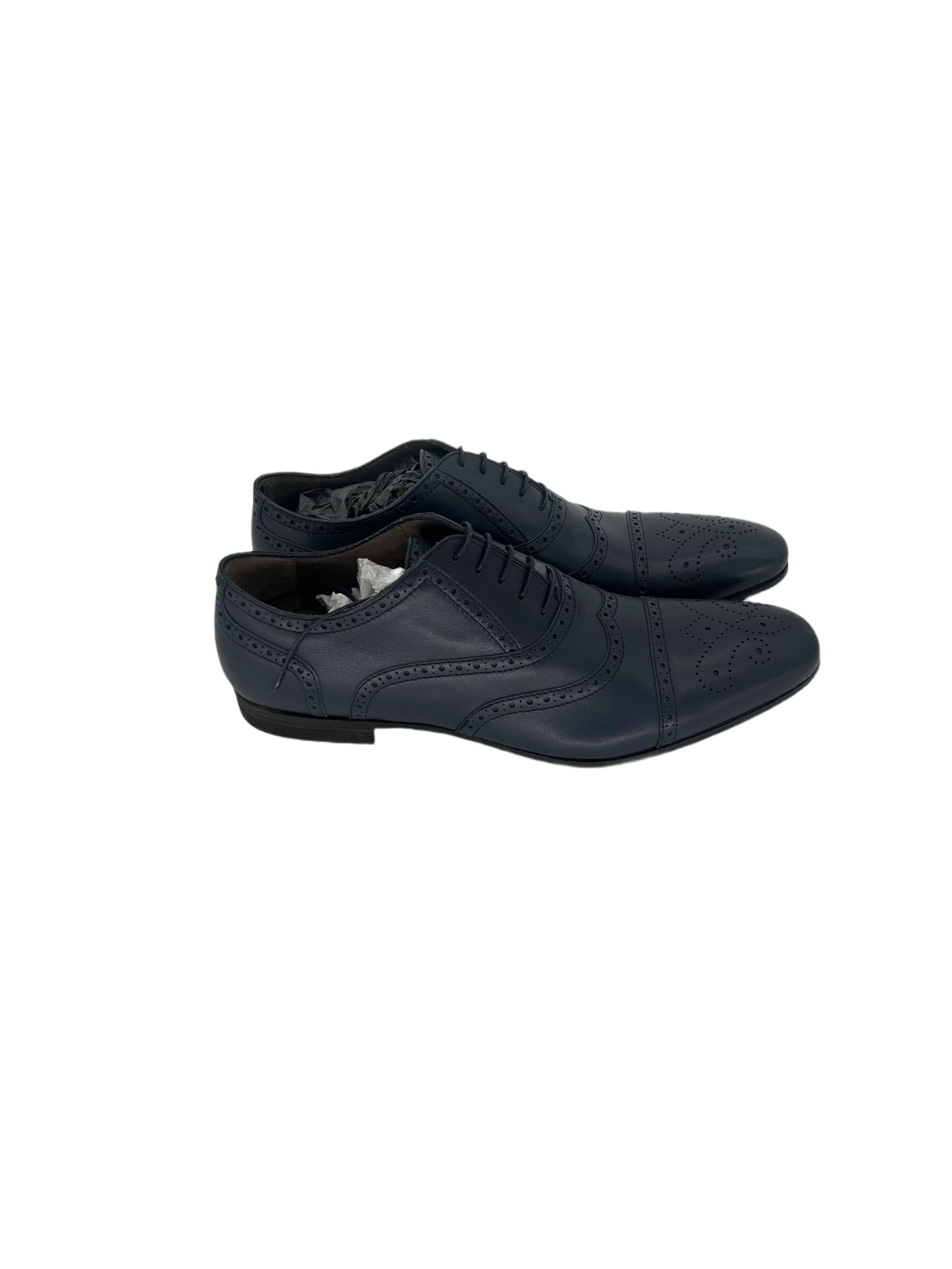 Yves Saint Laurent Blue 'Faubourg' Oxford Shoes Size US 10 / EU 43 - 2 Thumbnail