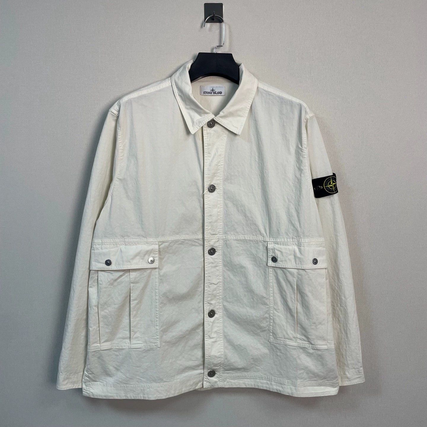 Stone Island stone island ivory white long sleeve jacket Size US XXL / EU 58 / 5 - 1 Thumbnail