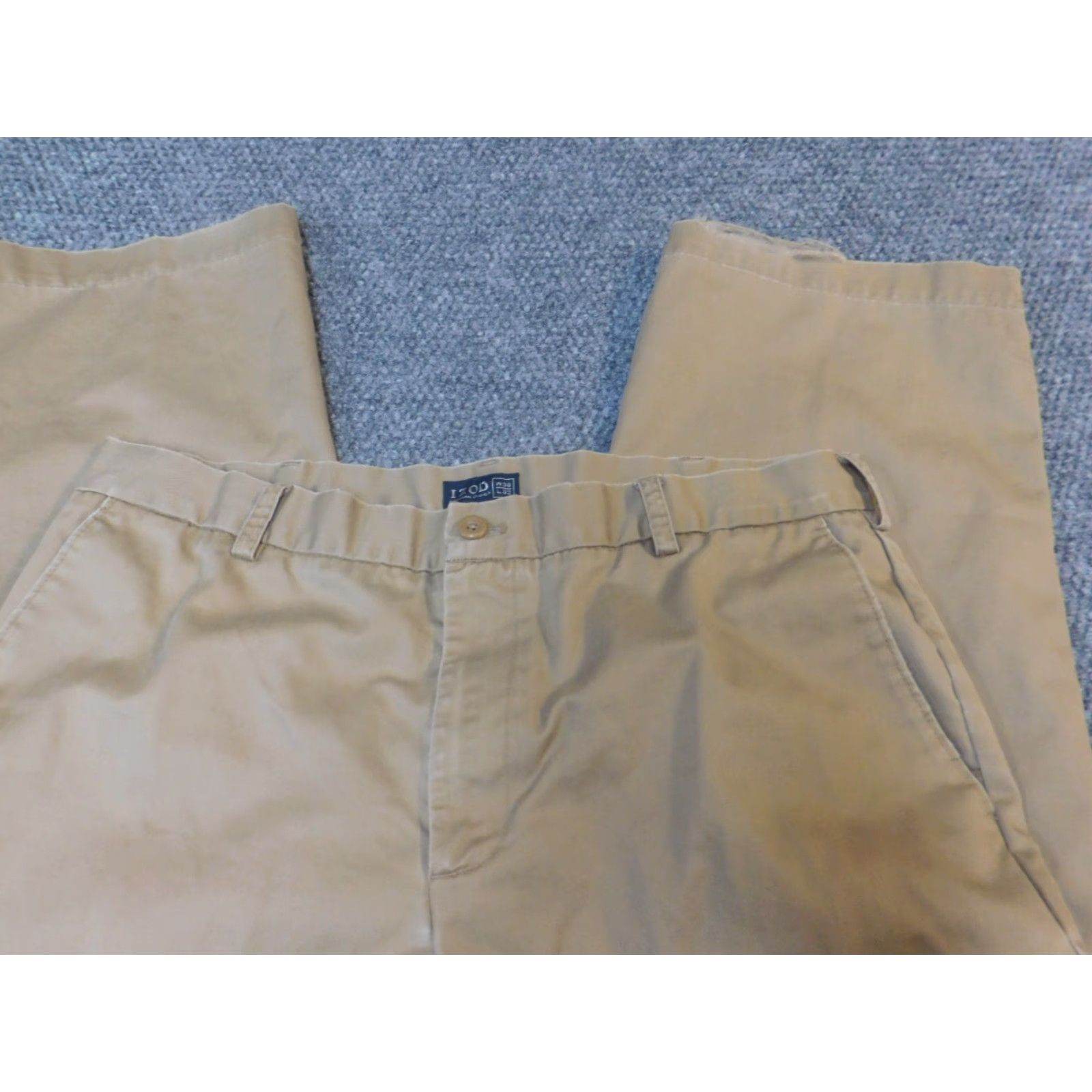 Izod IZOD Mens Pants 38x29 Straight Active Beige Chino Pocket Regular Jeans Style Modern Mens Shoes? Size US 38 / EU 54 - 2 Thumbnail
