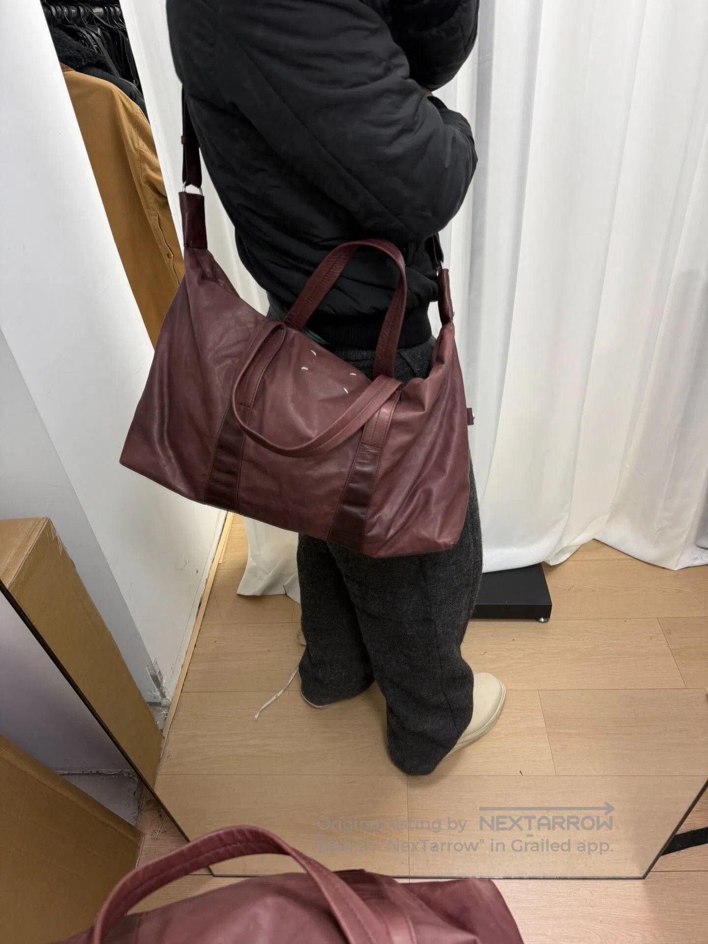 Maison Margiela Maison Margiela Leather Boston Bag. Size ONE SIZE - 1 Thumbnail