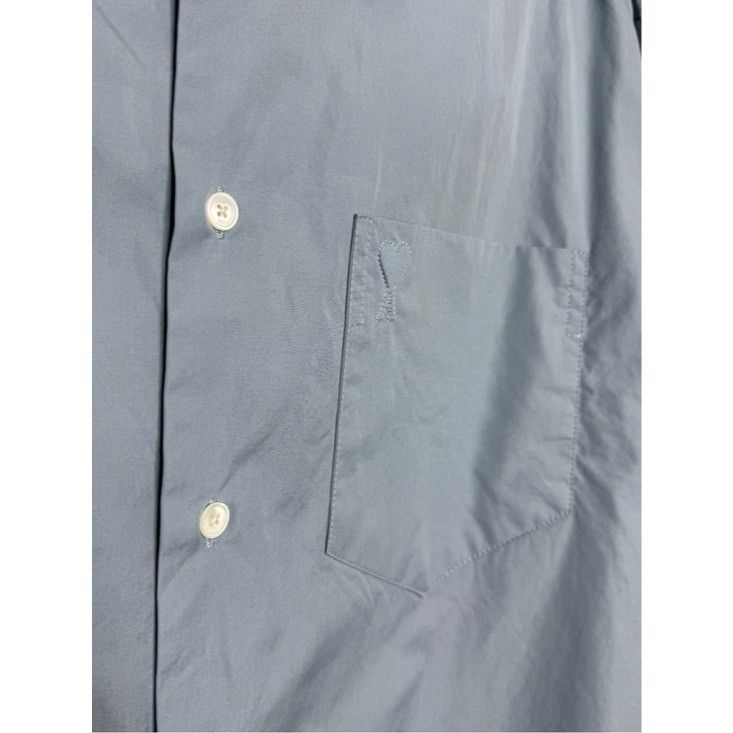 AMI Ami Paris Ami de Coeur Logo Embossed Boxy Shirt Blue Men’s S Size US S / EU 44-46 / 1 - 4 Thumbnail