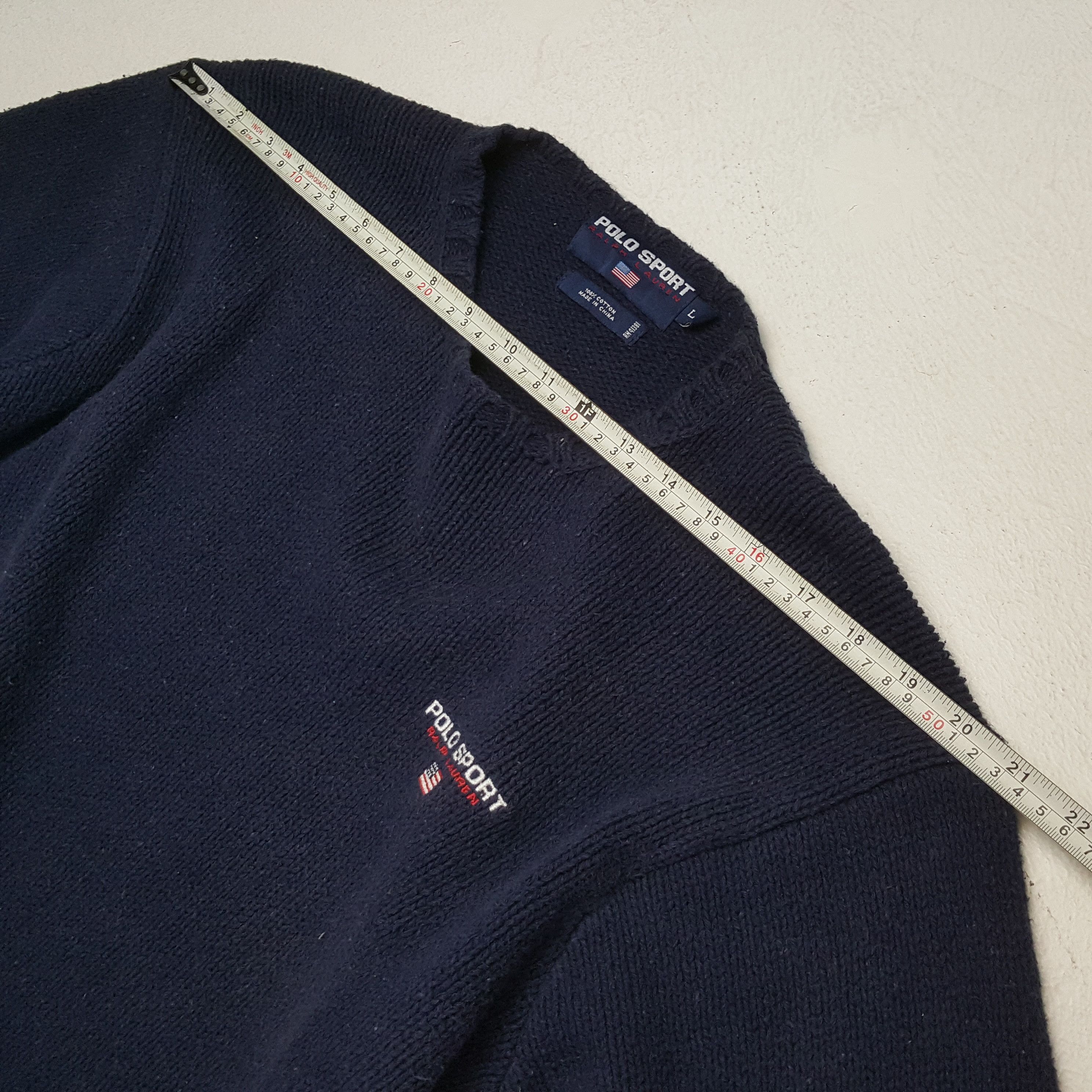 Polo Ralph Lauren × Vintage Vintage POLO SPORT by RALPH LAUREN Knitwear Sweatshirt Size US L / EU 52-54 / 3 - 4 Thumbnail