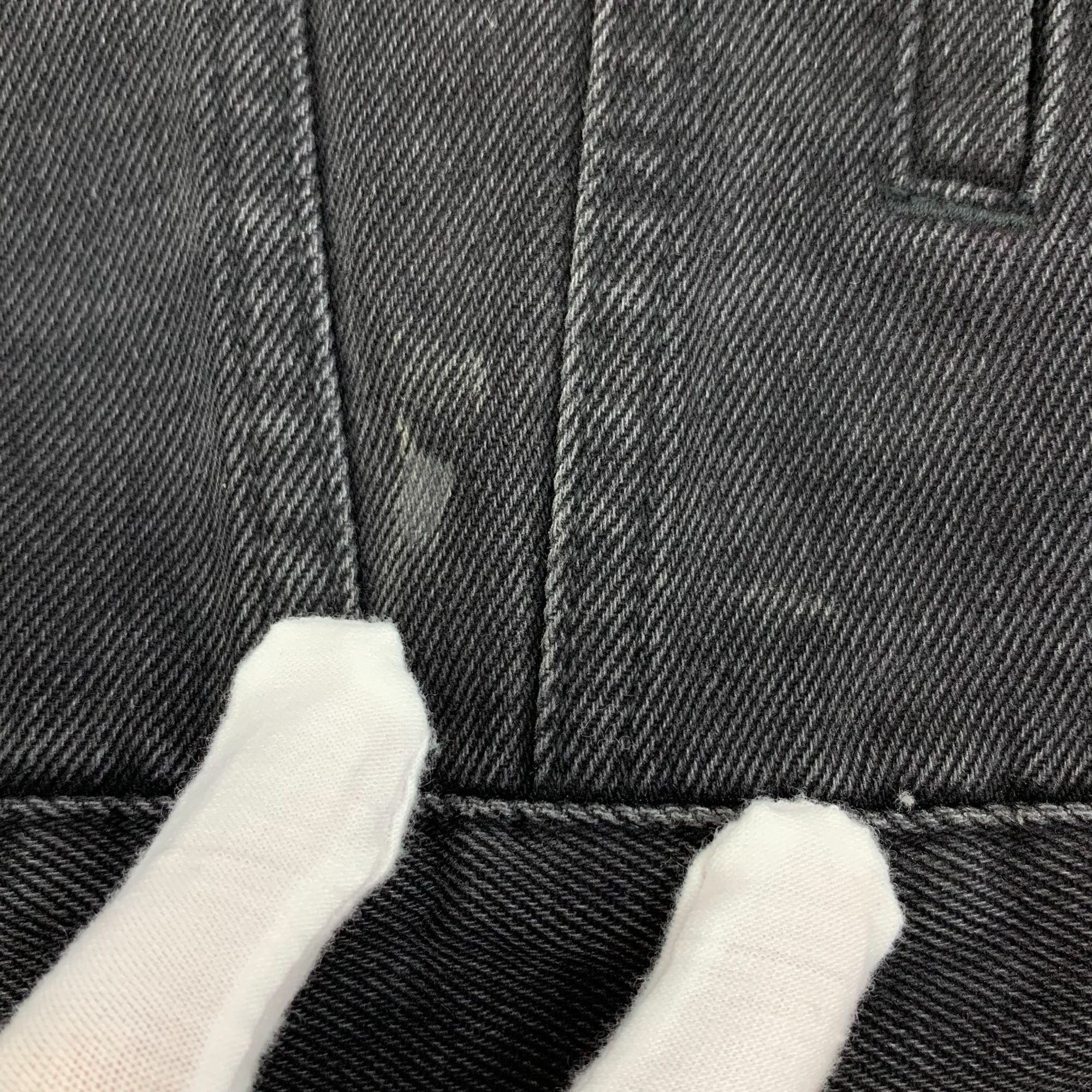 Balenciaga Balenciaga Black Cotton-Blend Denim Jacket Single-Breasted L Size US L / EU 52-54 / 3 - 4 Thumbnail