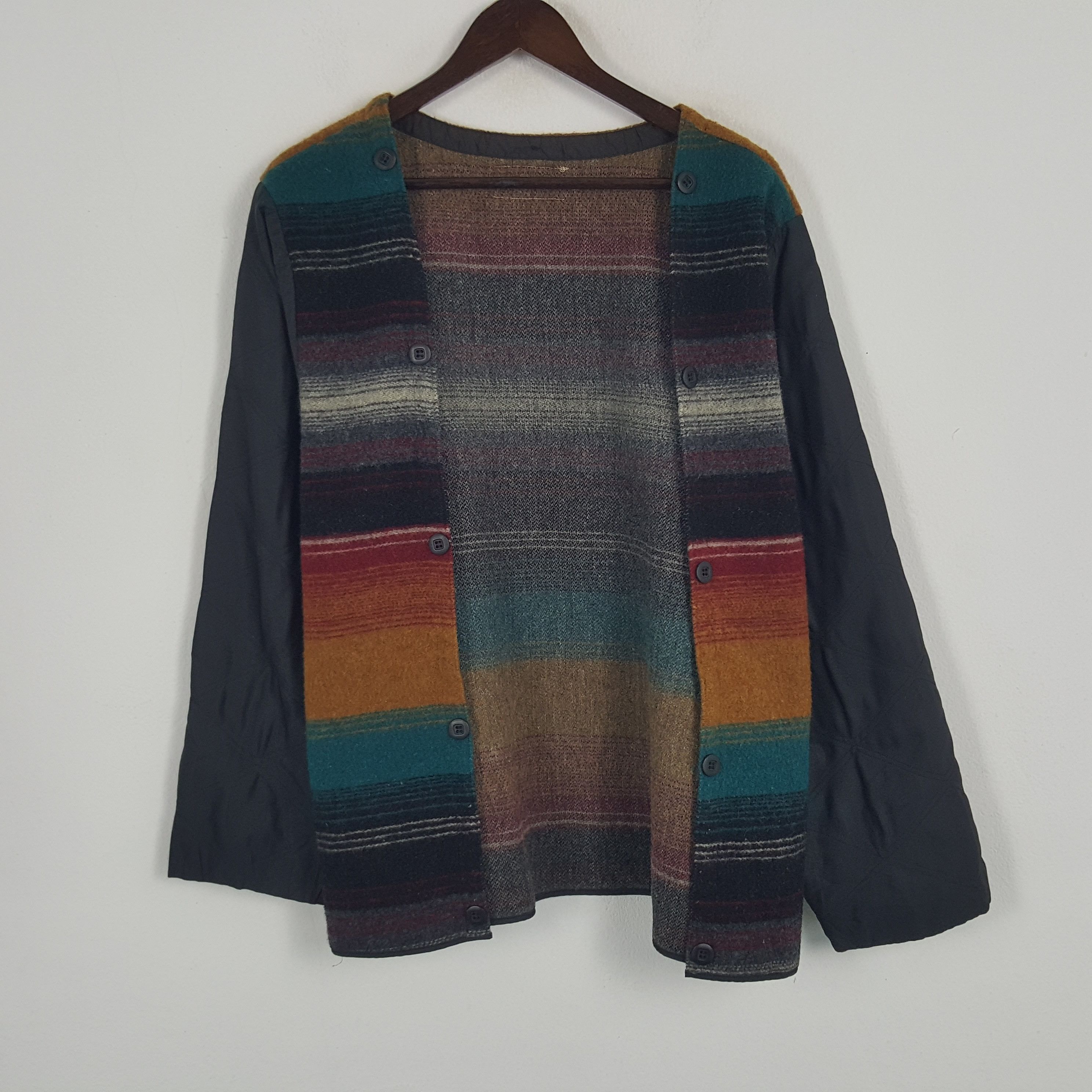 L.L. Bean × Vintage Vintage L.L. Bean Wool Striped Lining Jacket Size US M / EU 48-50 / 2 - 1 Thumbnail