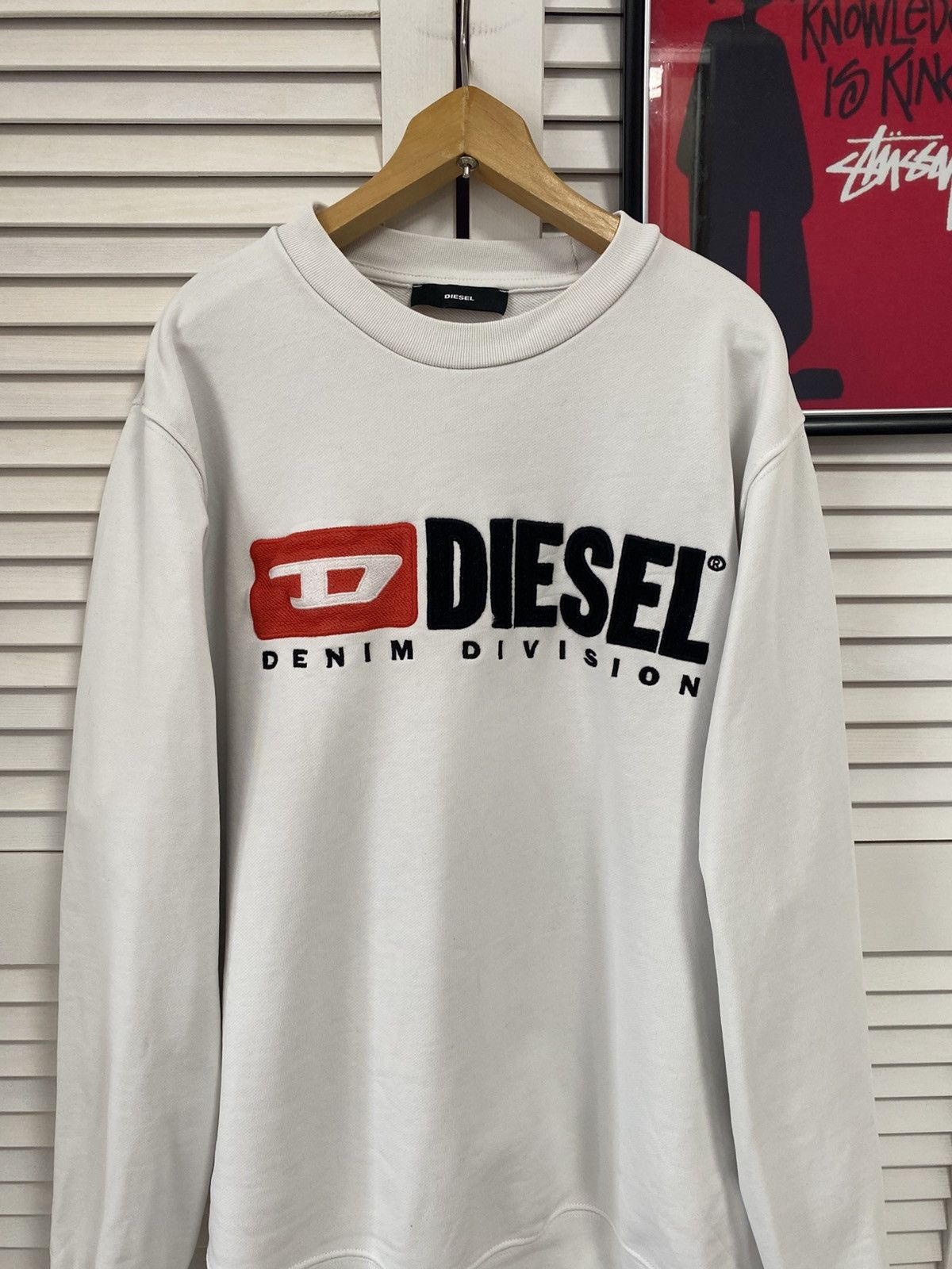 Diesel Vintage Sweater DIESEL Sweatshirt Denim Crewneck BIG LOGO Size US L / EU 52-54 / 3 - 2 Thumbnail