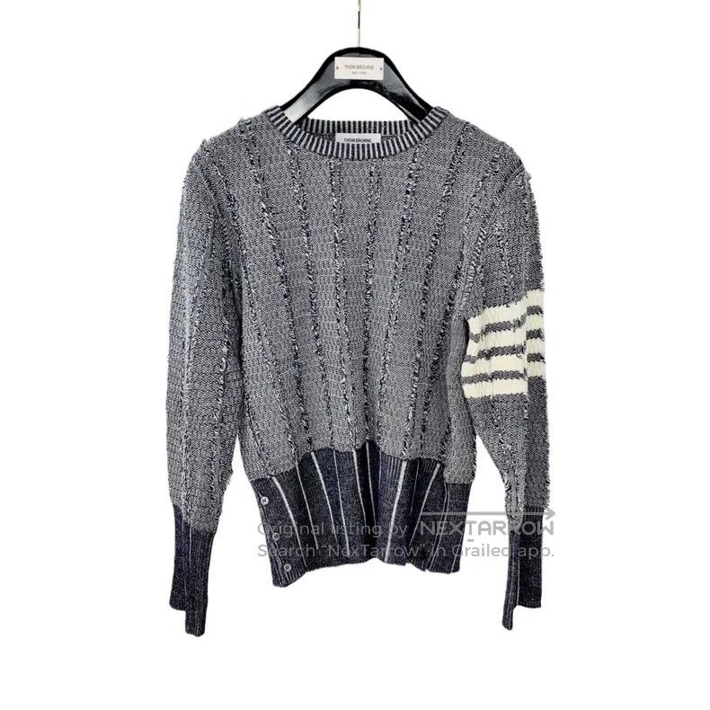 Thom Browne Thom Browne Long-sleeved knitted sweater Size US XS / EU 42 / 0 - 1 Thumbnail