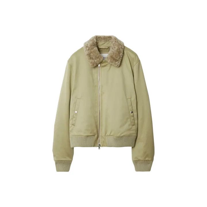 Burberry Burberry Green Wool Collar Jacket Size US M / EU 48-50 / 2 - 1 Thumbnail