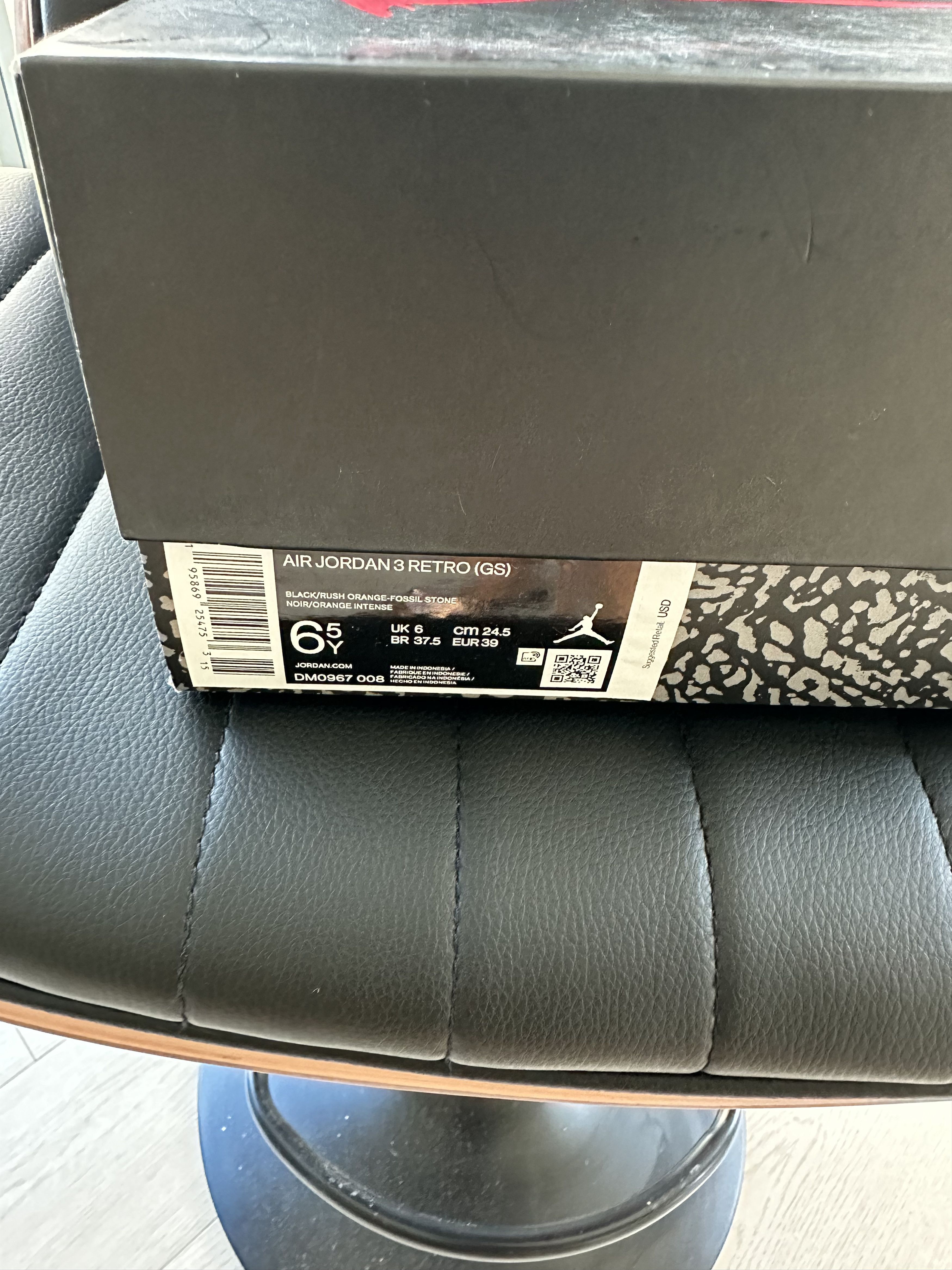 Jordan Brand × Nike PREOWNED AIR JORDAN 3 RETRO HIGH OG "DESERT ELEPHANT" Size US 8 / IT 38 - 12 Thumbnail