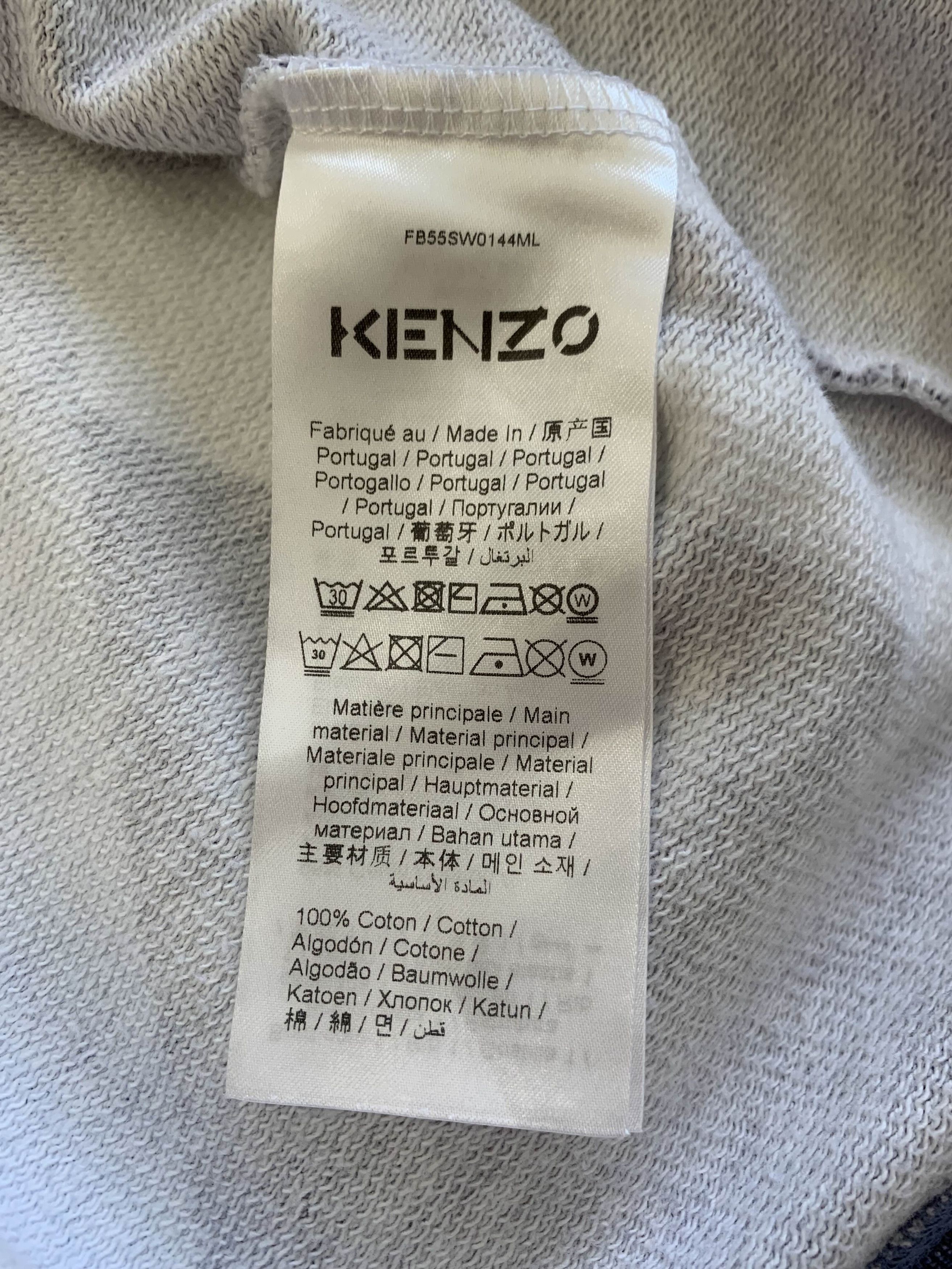 Kenzo Kenzo Blue Cut-out Flowers sweatshirt - size XL Size US XL / EU 56 / 4 - 8 Thumbnail