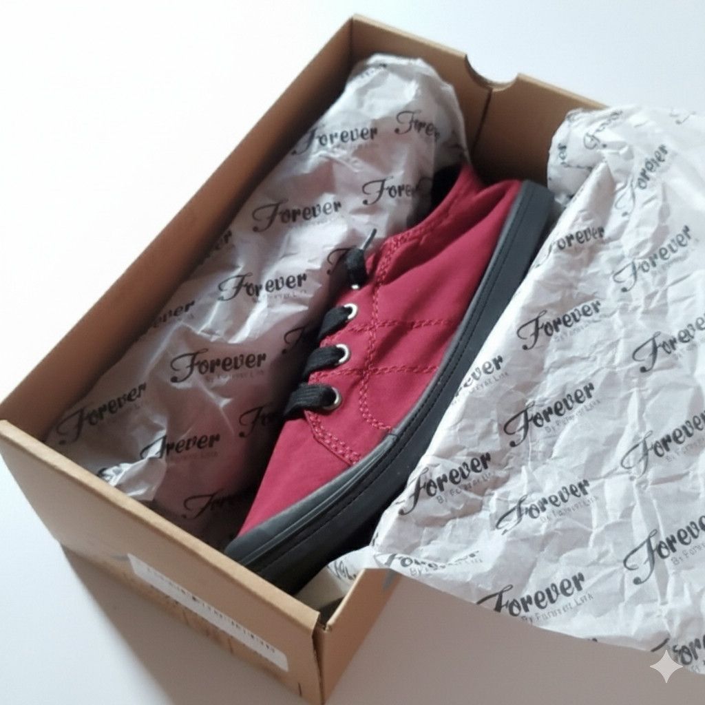 Other Forever Link Size 7 NEW Sneakers Red Black Slip-on Burgundy Size US 7 / IT 37 - 6 Thumbnail