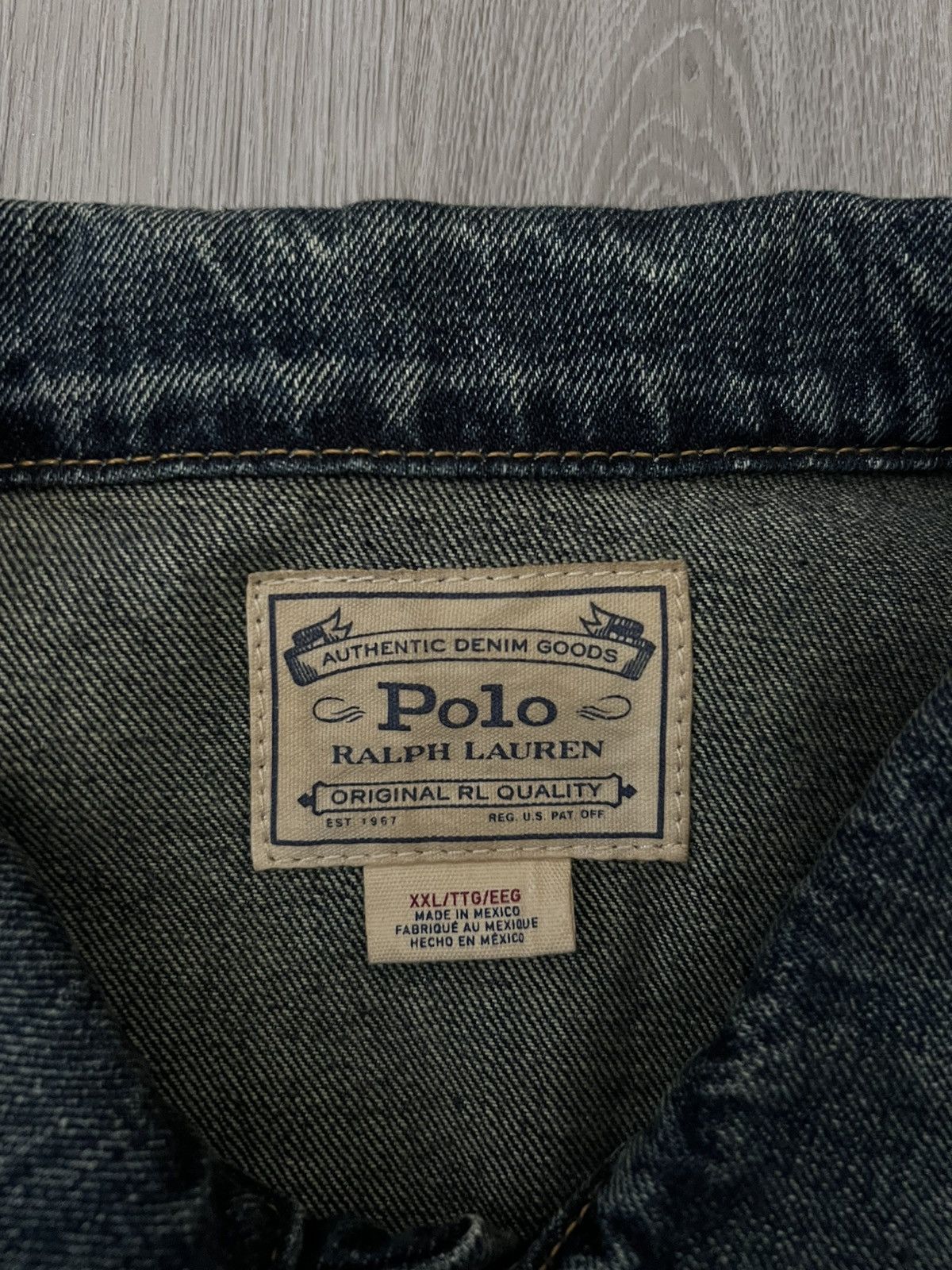 Polo Ralph Lauren Polo Ralph Lauren Vintage Jean Jacket Authentic Size US XXL / EU 58 / 5 - 4 Thumbnail
