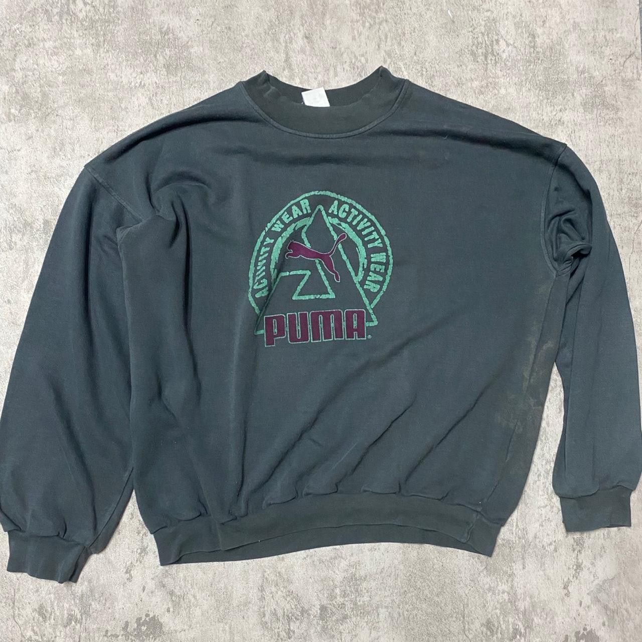 Puma Puma vintage sweatshirt in black and purple sportswear Size US XXL / EU 58 / 5 - 1 Thumbnail