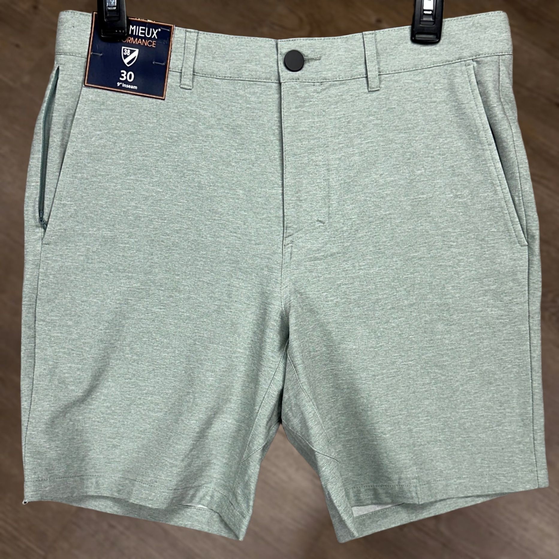 Cremieux Cremieux Men Performance Golf Shorts 30 Gray Chino Flat Front Stretch Pockets new Size US 30 / EU 46 - 1 Thumbnail