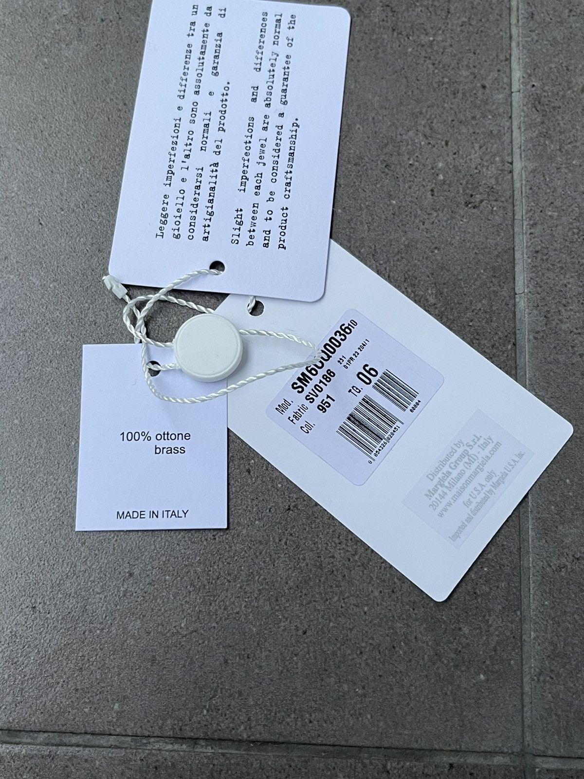 Maison Margiela !DS! FW23 Maison Margiela Text Logo Polished Palladio Ring Size ONE SIZE - 10 Thumbnail