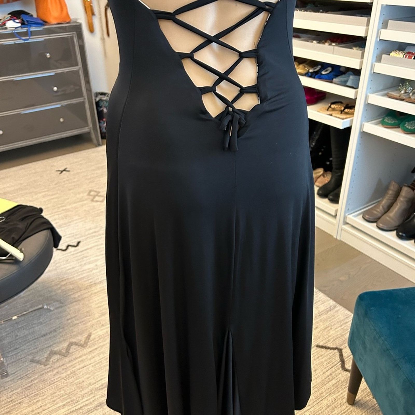 Designer Reversible black Taupe and black women’s Tango dress medium Size S / US 4 / IT 40 - 4 Thumbnail