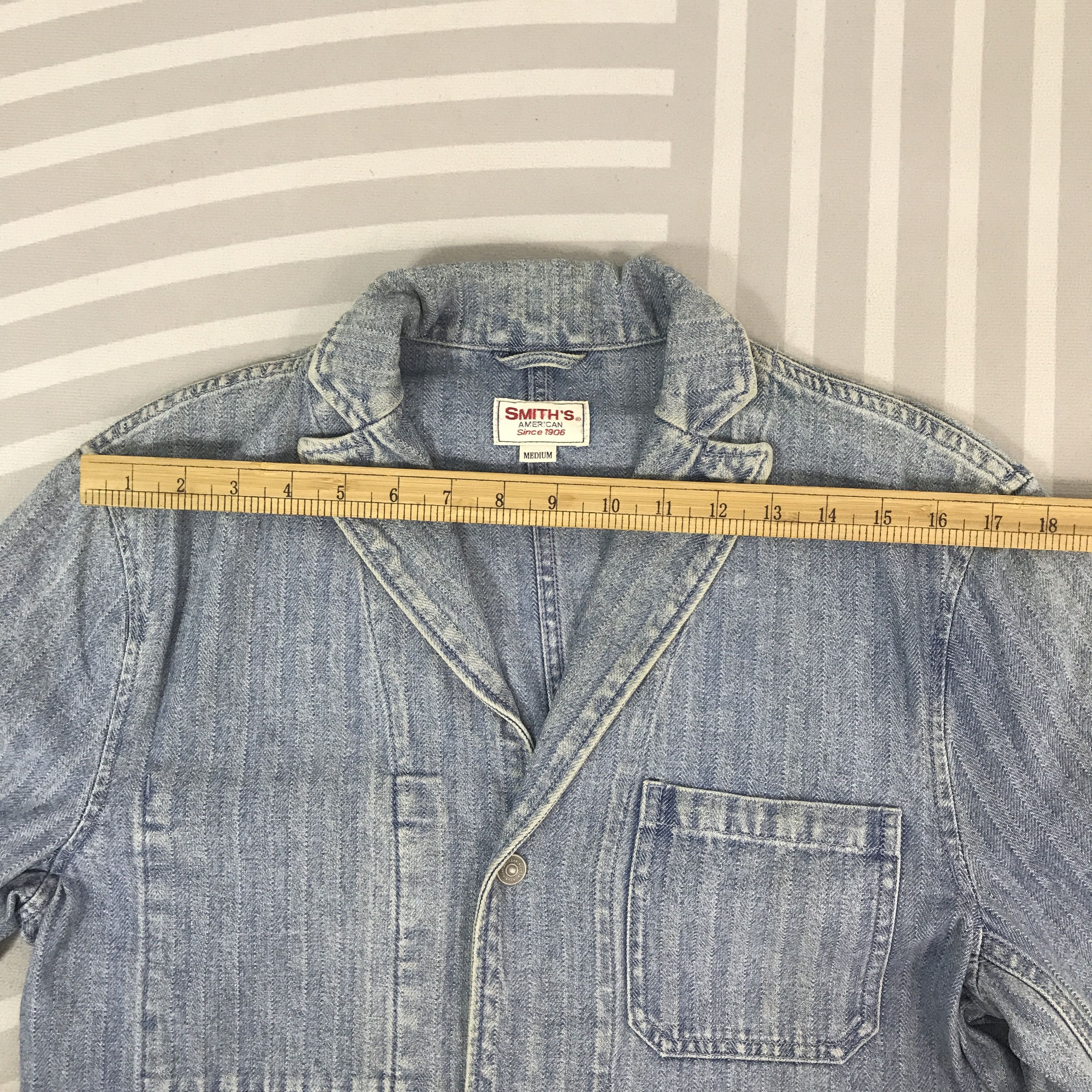 The Smiths Vintage Smith's Denim Blazer denim coat Jacket Size US M / EU 48-50 / 2 - 5 Thumbnail