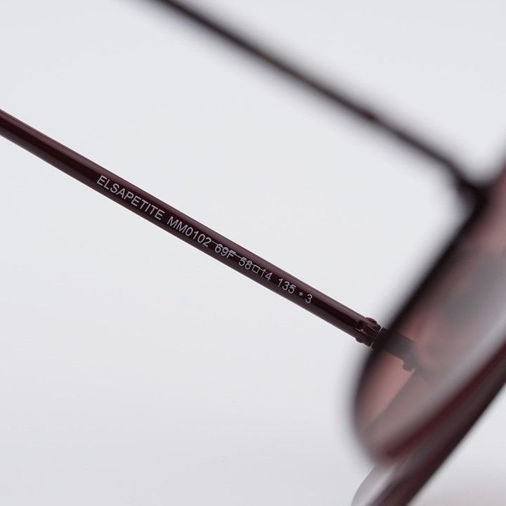 Max Mara Max Mara ELSAPETITE MM0102 69F Sunglasses Bordeaux Butterfly Size ONE SIZE - 8 Thumbnail