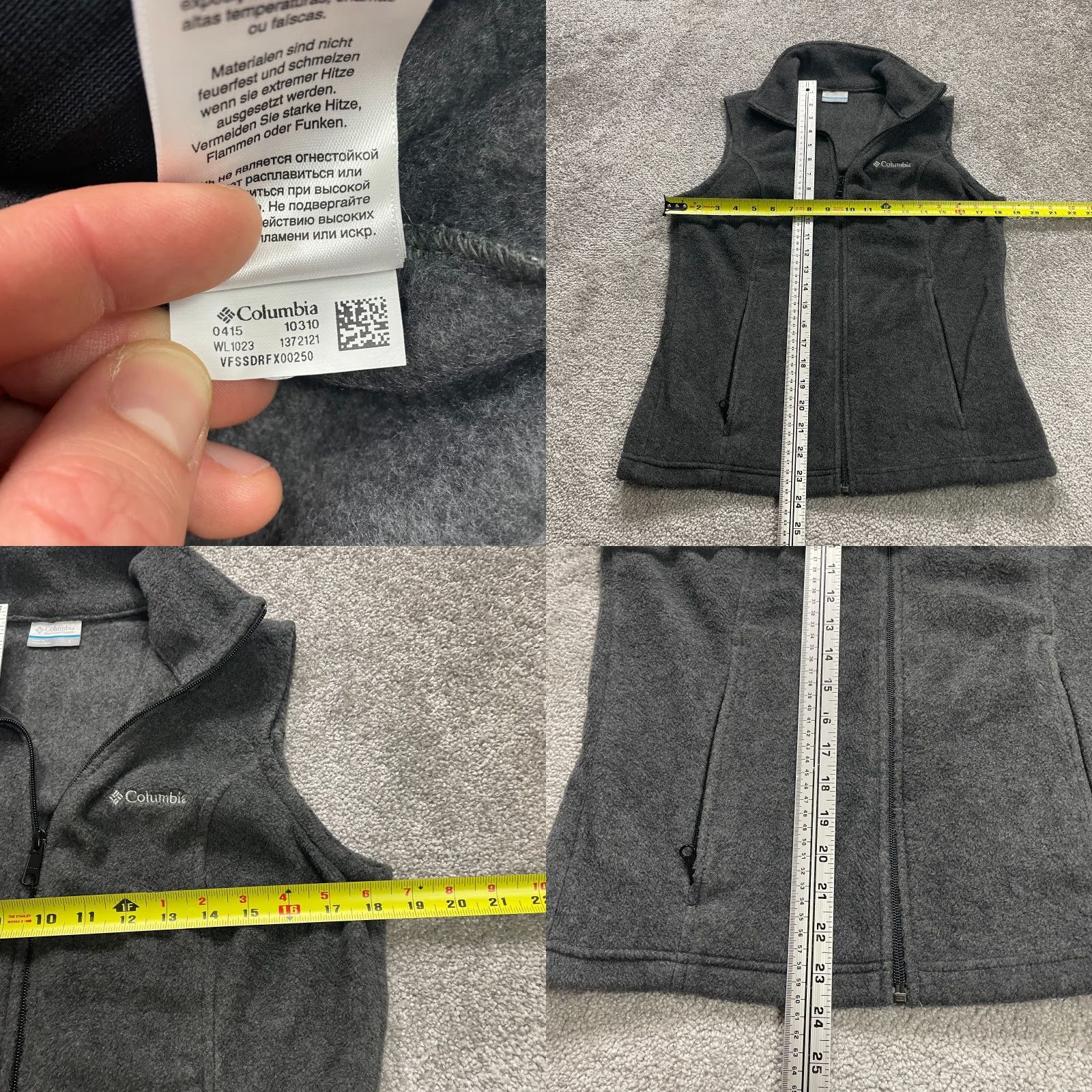 Vintage Columbia Vest Womens Small Gray Full Zip Pockets Benton Springs Outdoor Basic Jacket Casual Outdoor Ge Size S / US 4 / IT 40 - 8 Thumbnail