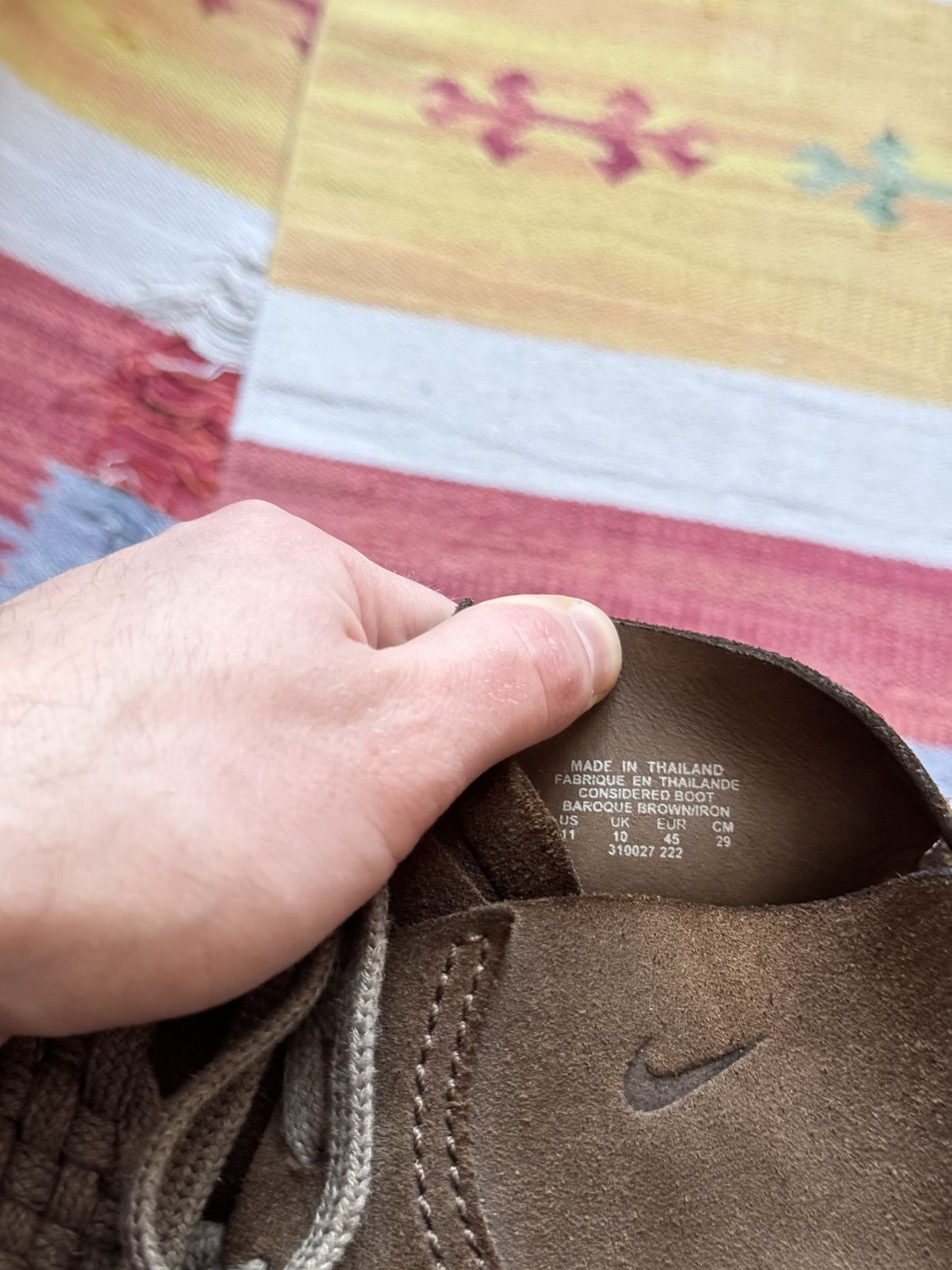 Vintage Vintage 00’s Nike y2k Brown Leather Considered Boot Size US 11 / EU 44 - 12 Thumbnail