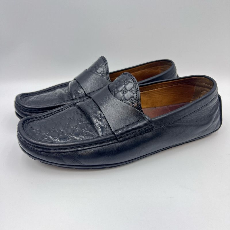 Gucci Gucci Men's Casual Black Leather Loafers 0079 Size US 6.5 / EU 39-40 - 1 Thumbnail
