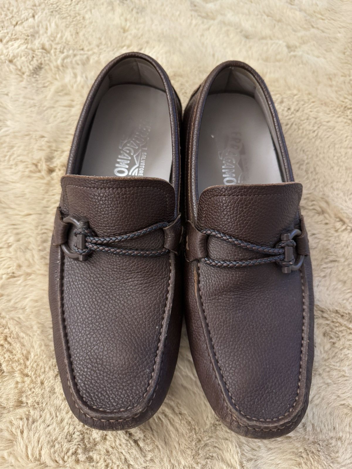 Salvatore Ferragamo Salvatore Ferragamo Brown Loafers - Good Condition Size US 8 / EU 41 - 2 Thumbnail