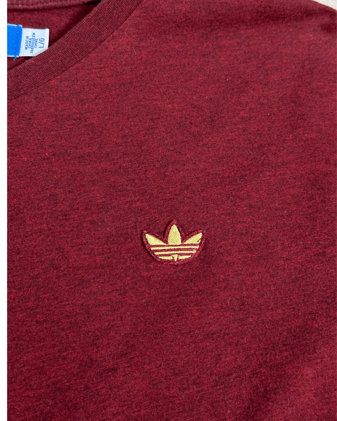 Adidas × Vintage Adidas Originals Single Stitch V-Neck T-Shirt - Size Large Size US L / EU 52-54 / 3 - 5 Thumbnail