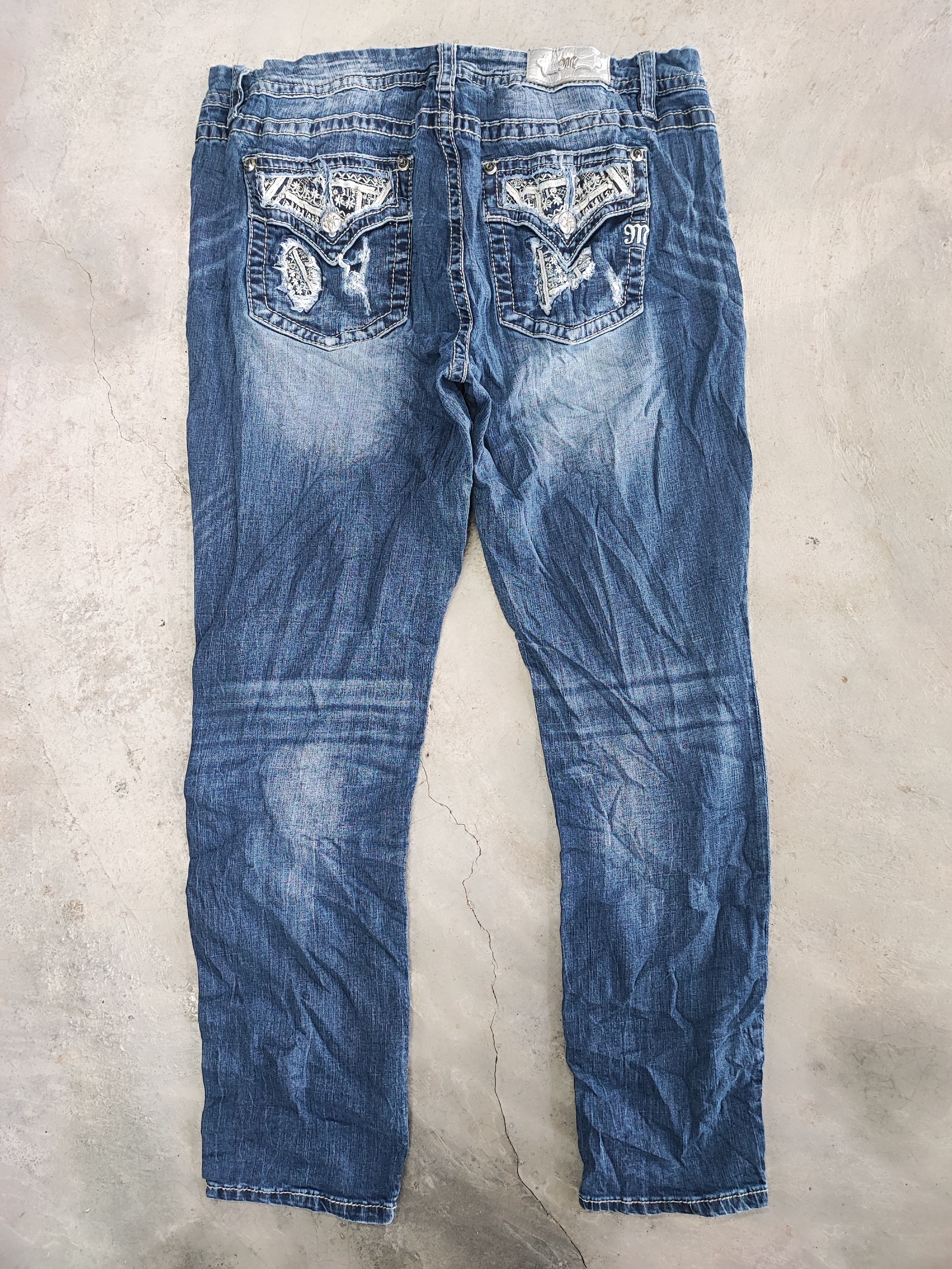 Affliction MISS ME WOMENS DENIM JEANS Size 38" / US 16 / IT 52 - 2 Thumbnail