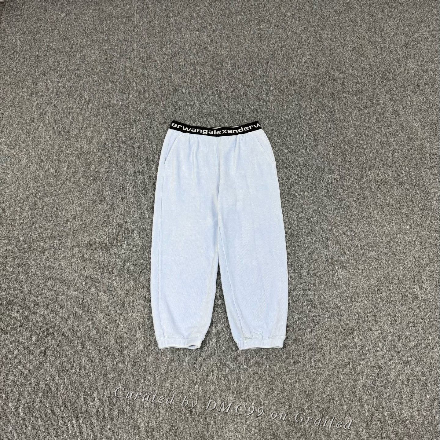 Alexander Wang Alexander Wang Blue Drawstring Letter Sweatpants M Size US 30 / EU 46 - 1 Thumbnail