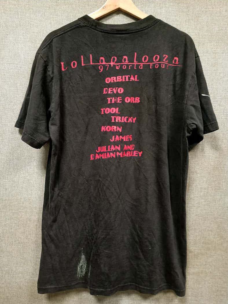 Band Tees vintage 90s t shirt Lollapalooza world tour distressed Size US L / EU 52-54 / 3 - 2 Thumbnail