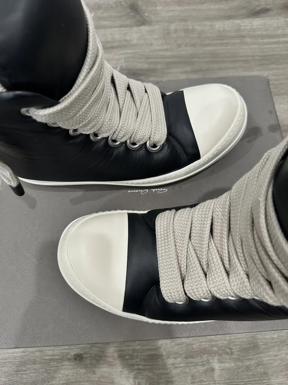 Rick Owens Rick Owens Jumbo Lace Padded Ramones High Size US 10.5 / EU 43-44 - 12 Thumbnail