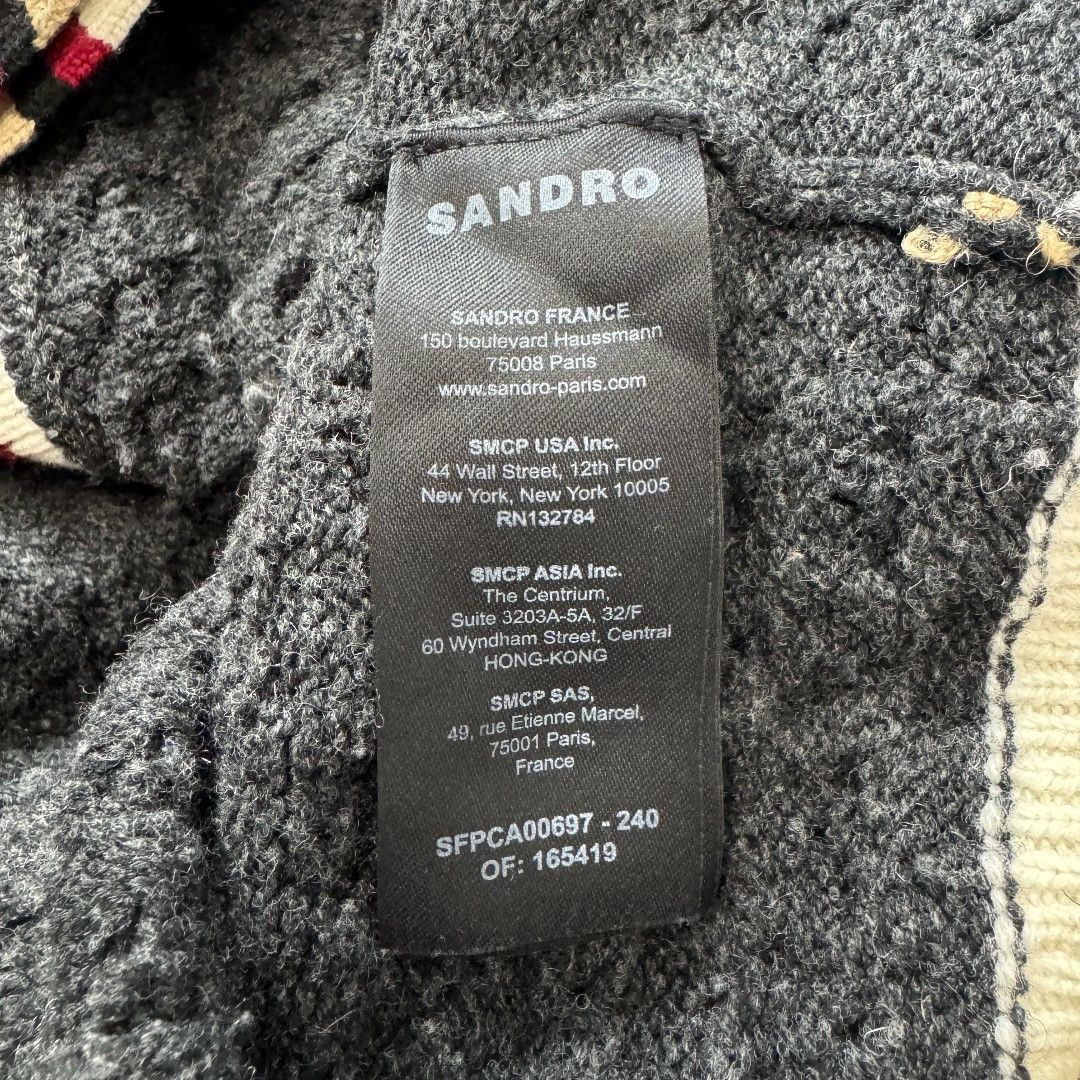 Sandro Tommy Double S Oversized Cardigan Size M / US 6-8 / IT 42-44 - 8 Thumbnail