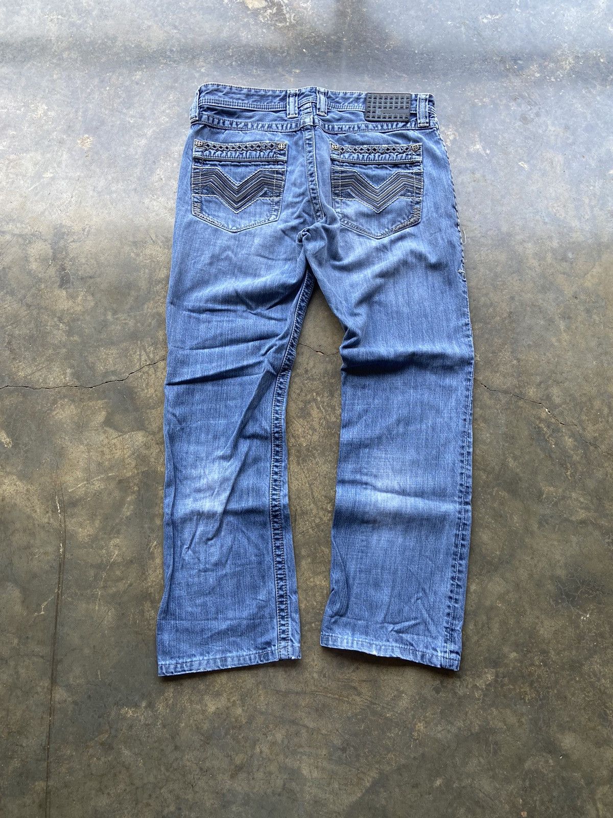 Affliction × Vintage Crazy Vintage Affliction Brand Blue Jeans 32x30 Size US 32 / EU 48 - 1 Thumbnail