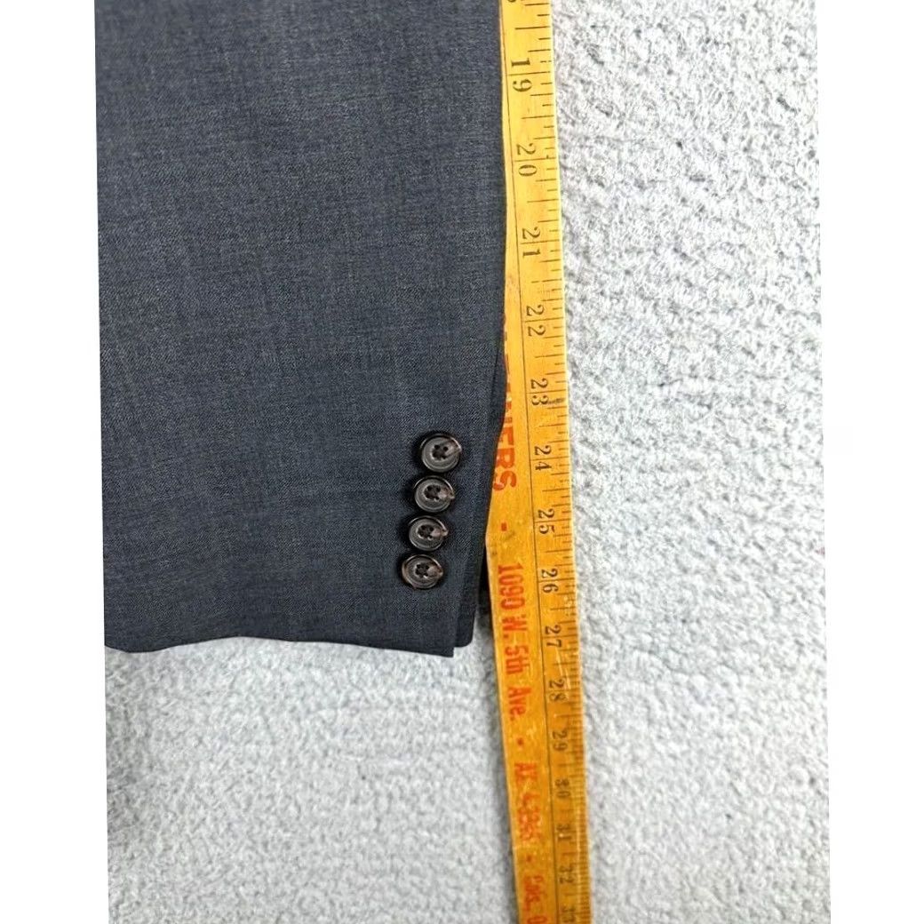 Ralph Lauren Ralph Lauren Jacket Mens 46 Gray Wool Blazer Adult 46L Long Dark Grey Sports Coat Office Size 46R - 7 Thumbnail