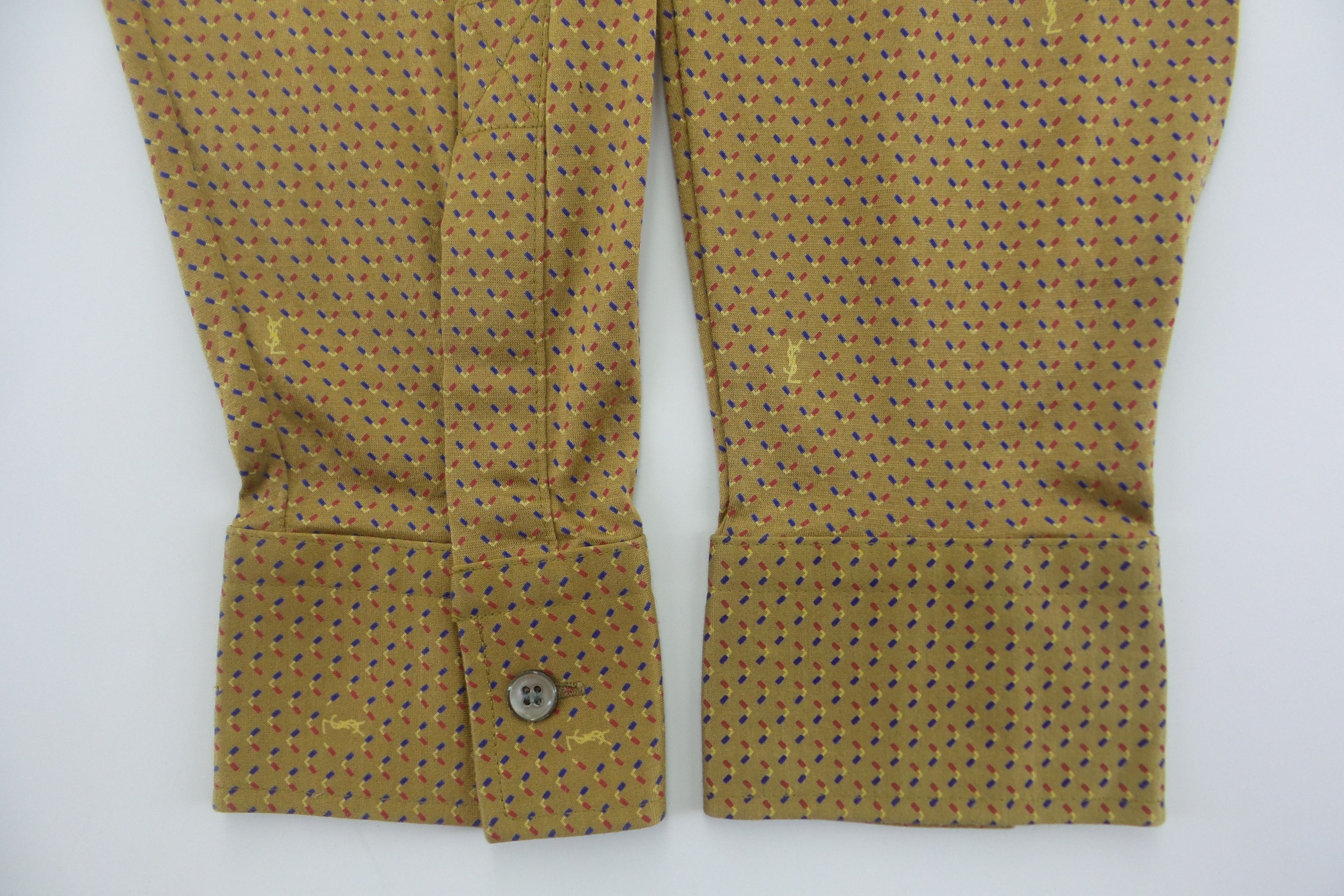 Designer × Yves Saint Laurent Yves Saint Laurent Single Pocket Long Sleeves Polo's Size US M / EU 48-50 / 2 - 8 Thumbnail