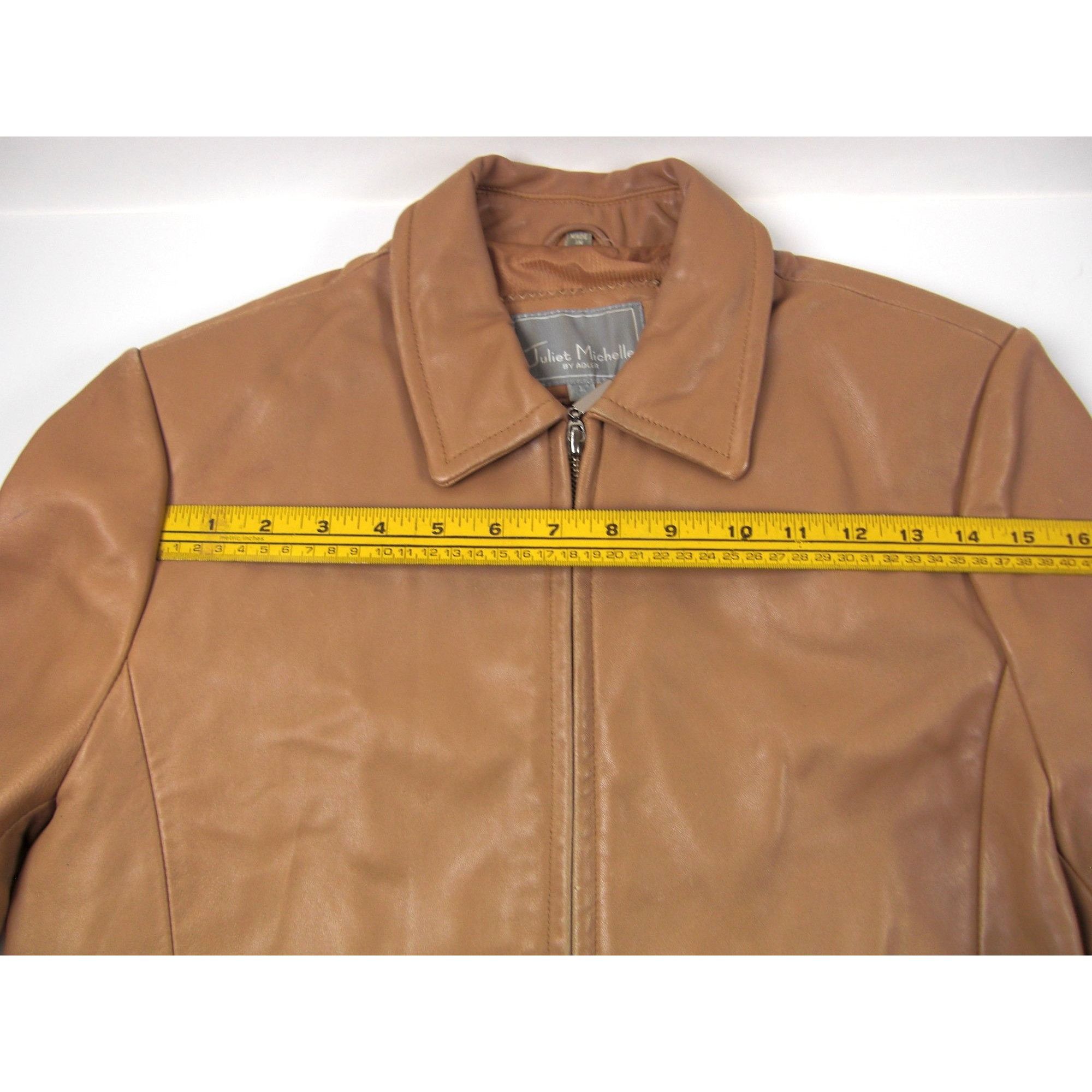 Other Juliet Michelle Women's Soft Lamb Skin L Brown Mustard Leath Size L / US 10 / IT 46 - 12 Thumbnail