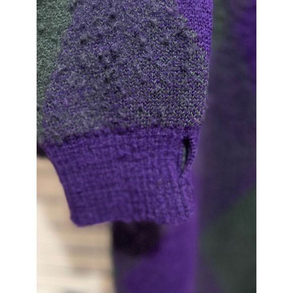 Burberry Burberry Wool Argyle Sweater Royal Pattern Tassel Knitwear M Size US XL / EU 56 / 4 - 5 Thumbnail