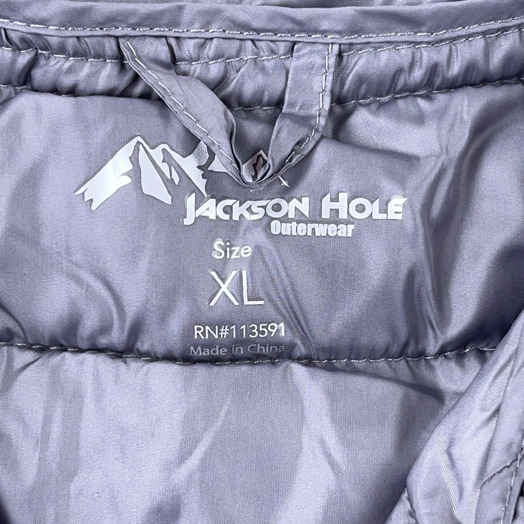 Vintage Jackson Hole Puffer Jacket Men XL Gray Lightweight Performance Hiking Adult Jacket Size US XL / EU 56 / 4 - 3 Thumbnail
