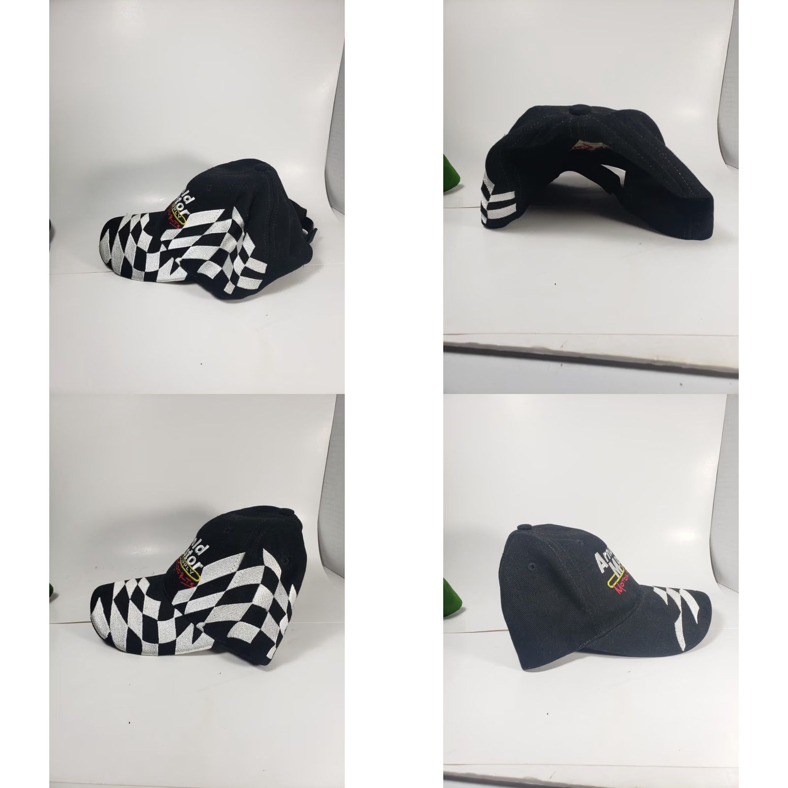 Vintage Arnold Motor Supply Hat Cap Black Checkered Adult Mens Strapback Racing Baseball Cap Adjustable Men Women Unbranded Unisex Hats Size ONE SIZE - 8 Thumbnail