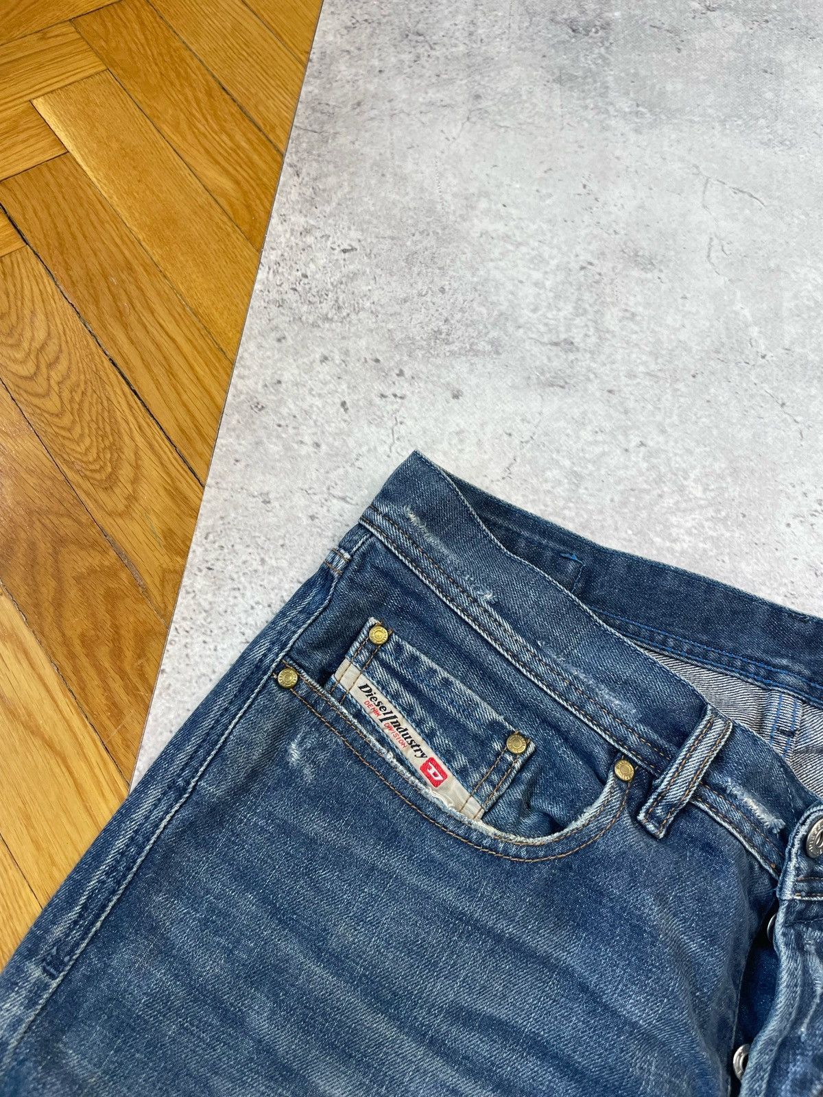 Diesel × Diesel Black Gold Vintage Y2K Diesel Dirty Faded Distressed Pants Mens Size 32 Size US 32 / EU 48 - 8 Thumbnail