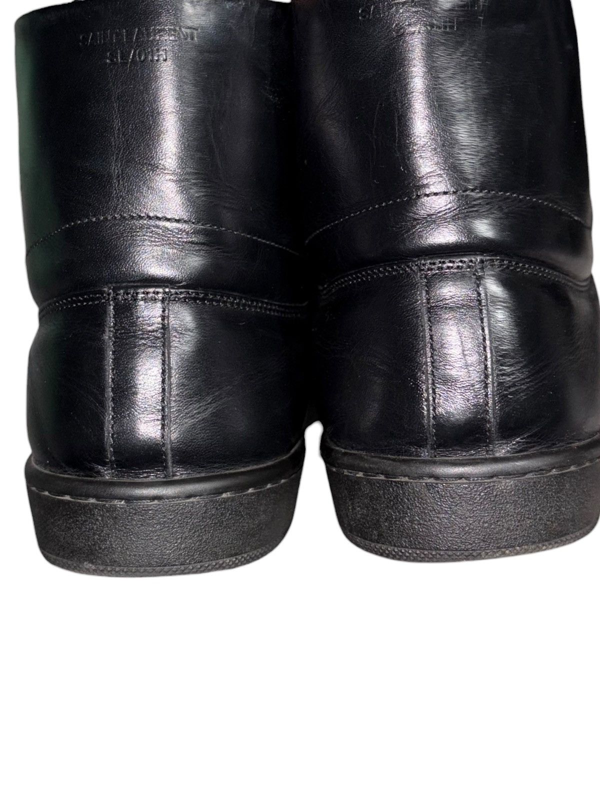 Saint Laurent Paris 40 Saint Laurent Studded High Top Rhinestone leather sneaker Size US 8 / EU 41 - 4 Thumbnail