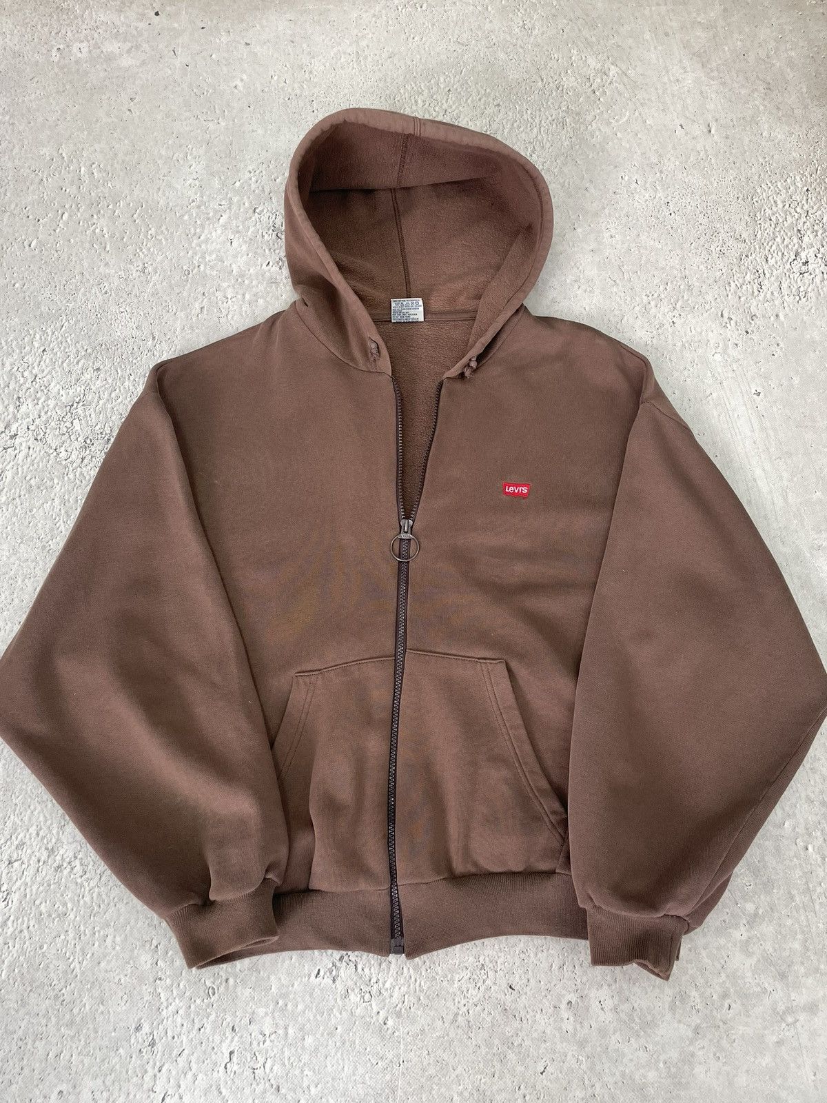 Levi's Brown Levis vintage 90s boxy oversized hoodie Size US L / EU 52-54 / 3 - 1 Thumbnail