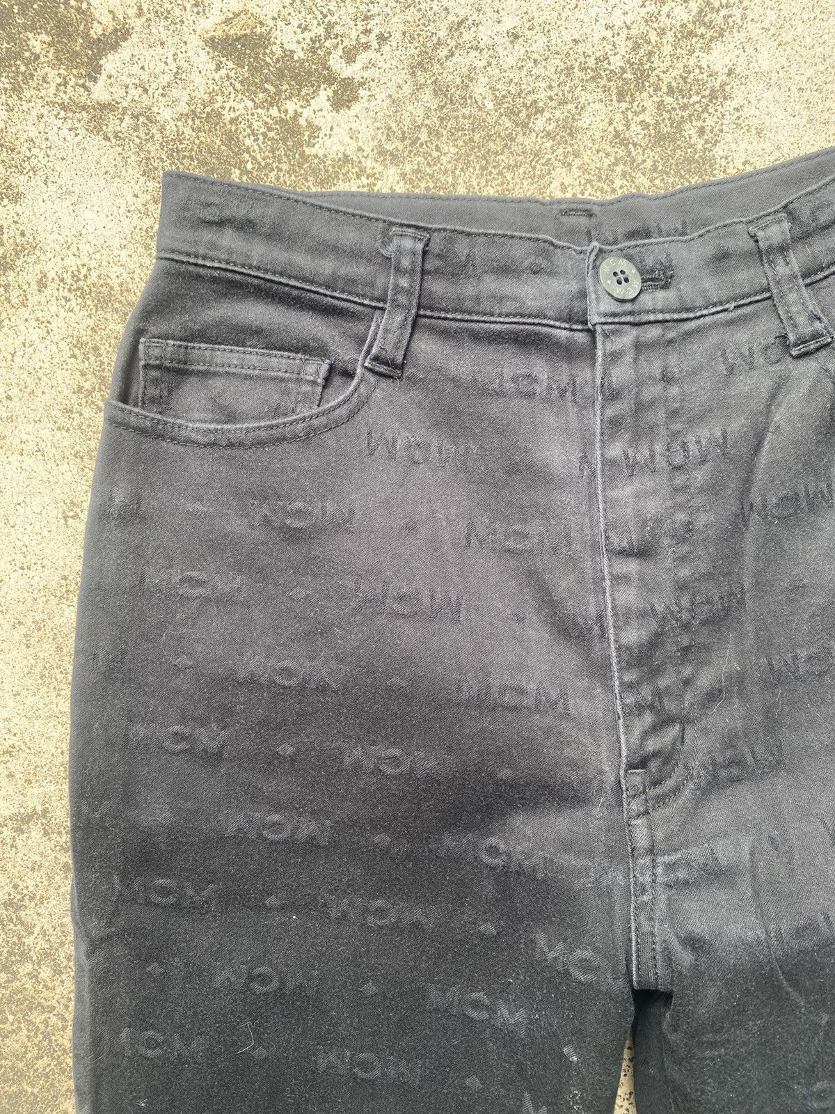 Designer × If Six Was Nine × MCM MCM Monogram Flare Stretchable Casual Pants Size US 26 / EU 42 - 5 Thumbnail