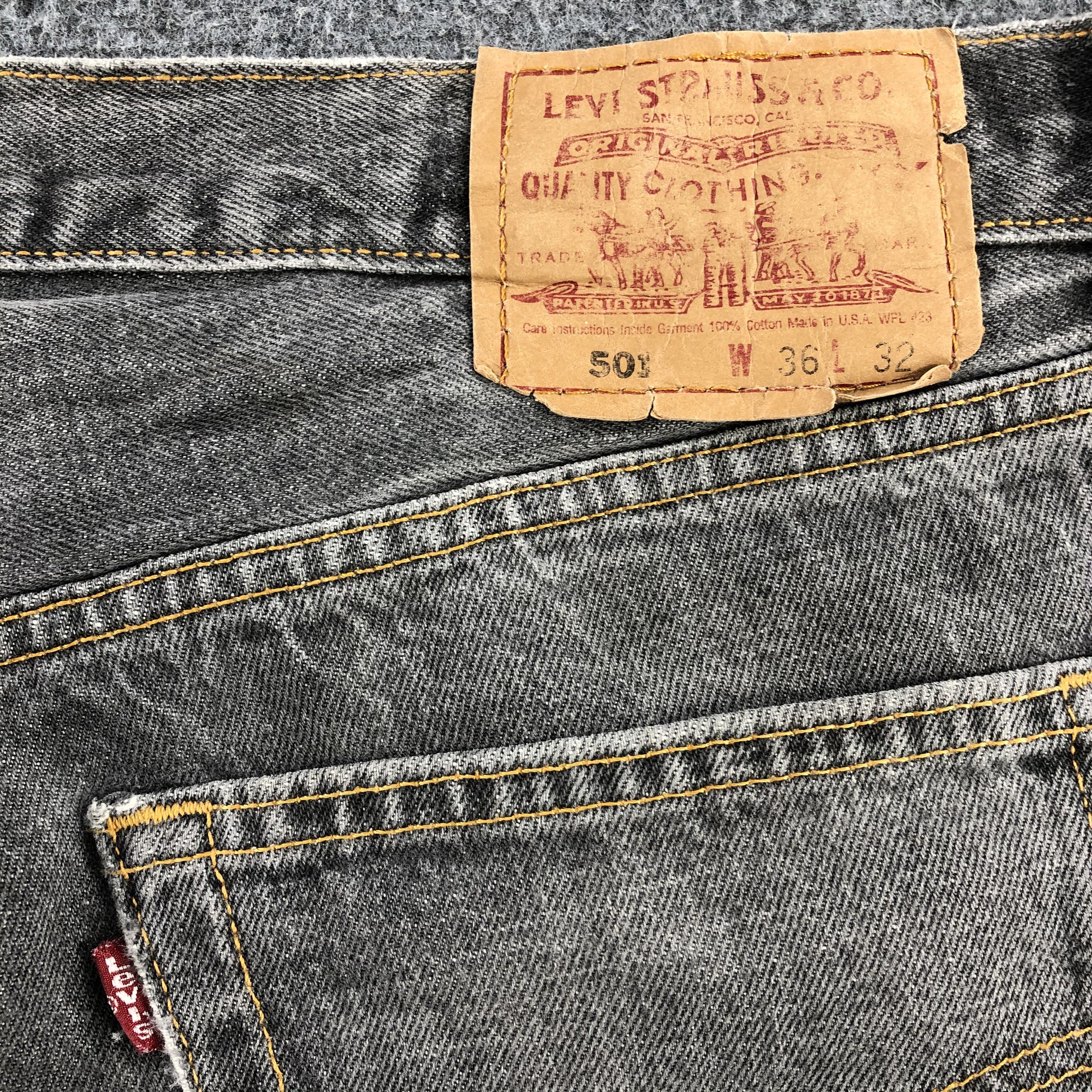 Levi's Vintage 90s Faded Levis Levis 501 Jeans-JM1629 Size US 37 - 7 Thumbnail