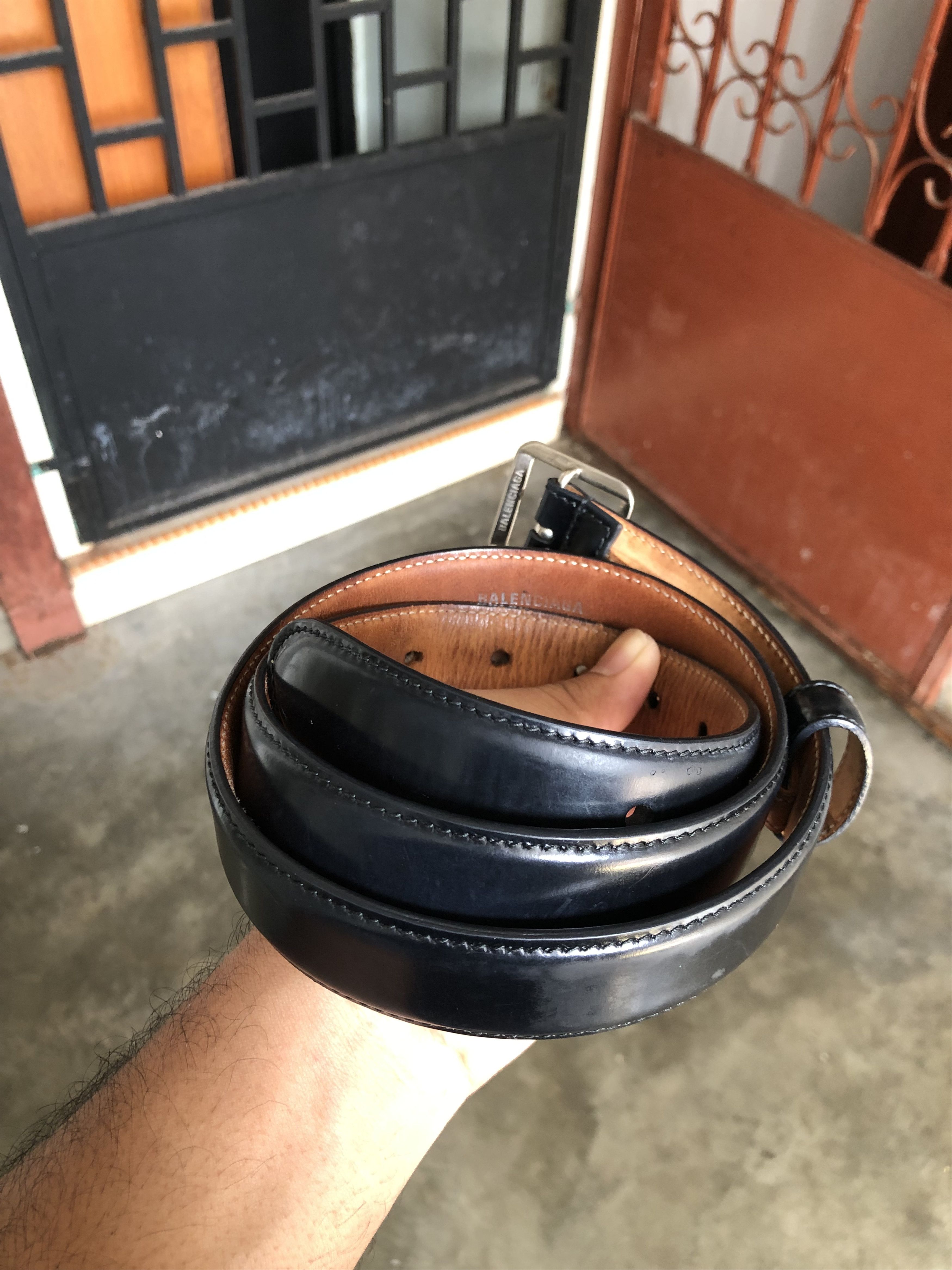 Balenciaga Balenciaga Leather Belt Size 85 Size 32 - 1 Thumbnail