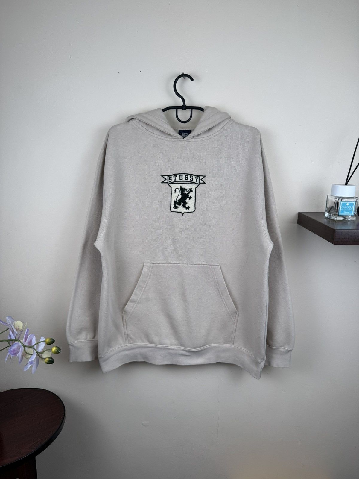 Stussy Vintage Stussy 90s Hong Kong Beige L College Blue Tag Size US L / EU 52-54 / 3 - 4 Thumbnail