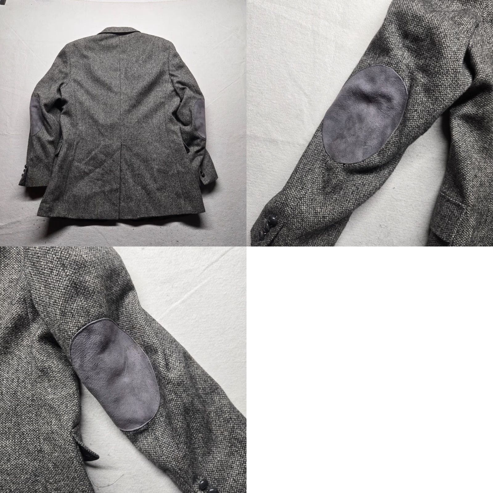 Vintage Woodmere Blazer Men's Wool Suit Jacket Gray Dress Casual 44L Long Mens Size 44R - 9 Thumbnail