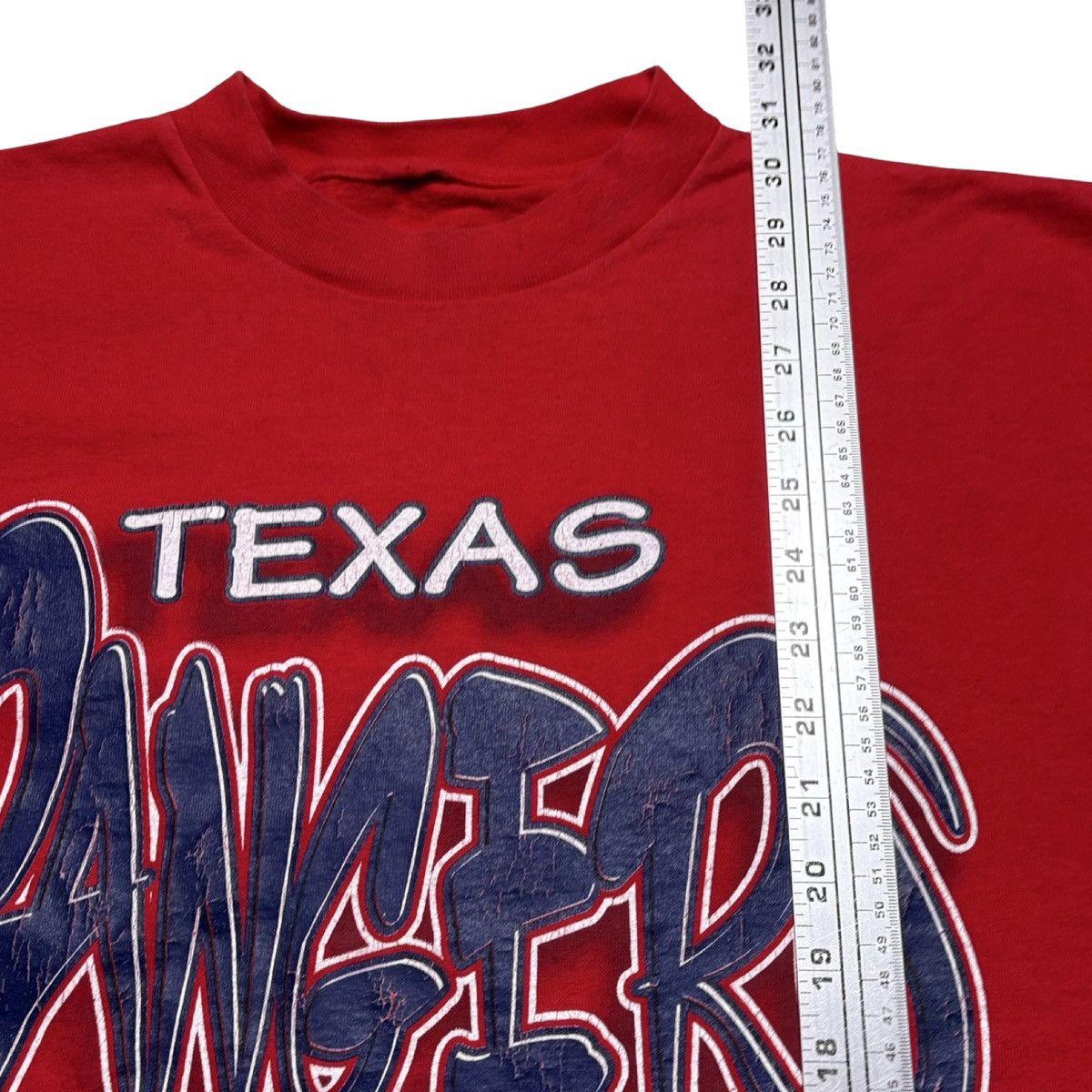 Logo 7 Vintage 90s Logo 7 Texas Rangers MLB Graphic T Shirt 2XL Size US XXL / EU 58 / 5 - 5 Thumbnail