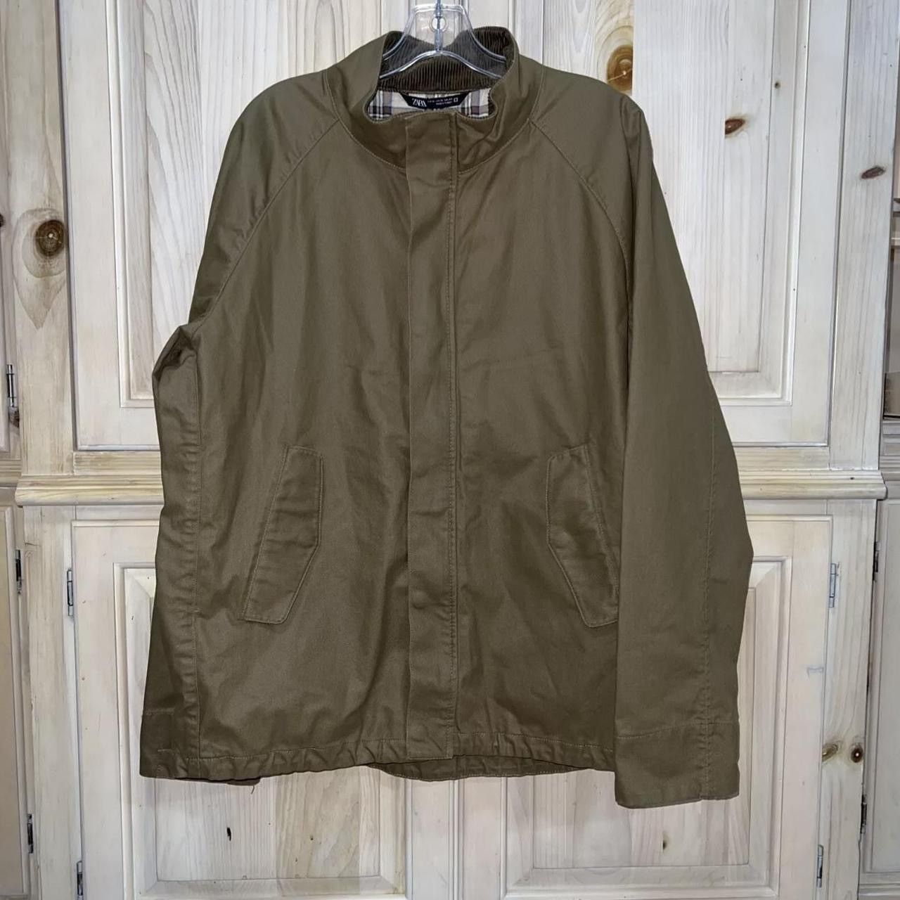 Zara Zara khaki zip jacket Size US XL / EU 56 / 4 - 1 Thumbnail