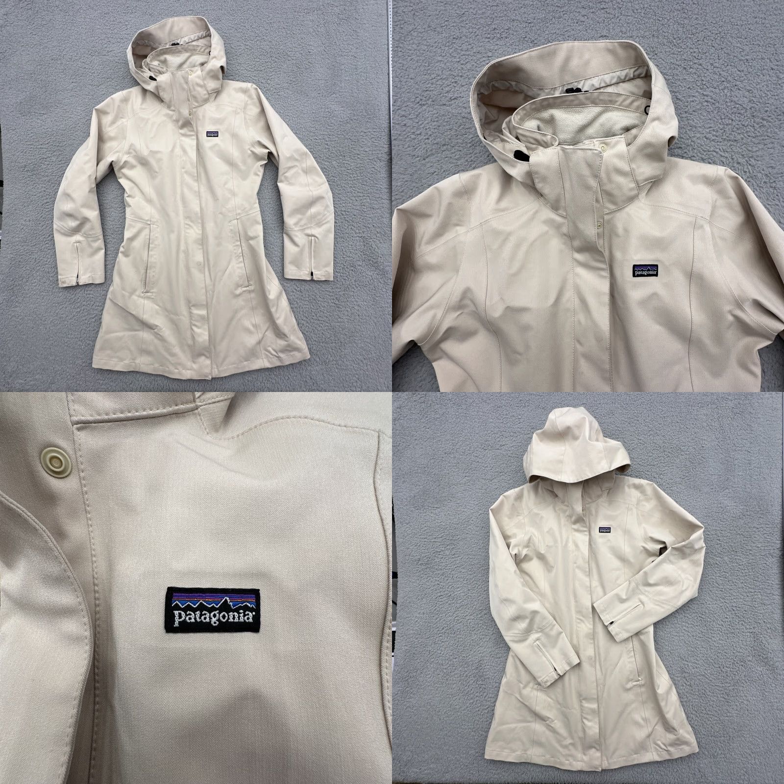 Patagonia VINTAGE Patagonia Women’s Parka Jacket Beige S Hooded Knee Length Outdoor Adventure Gear Size S / US 4 / IT 40 - 10 Thumbnail